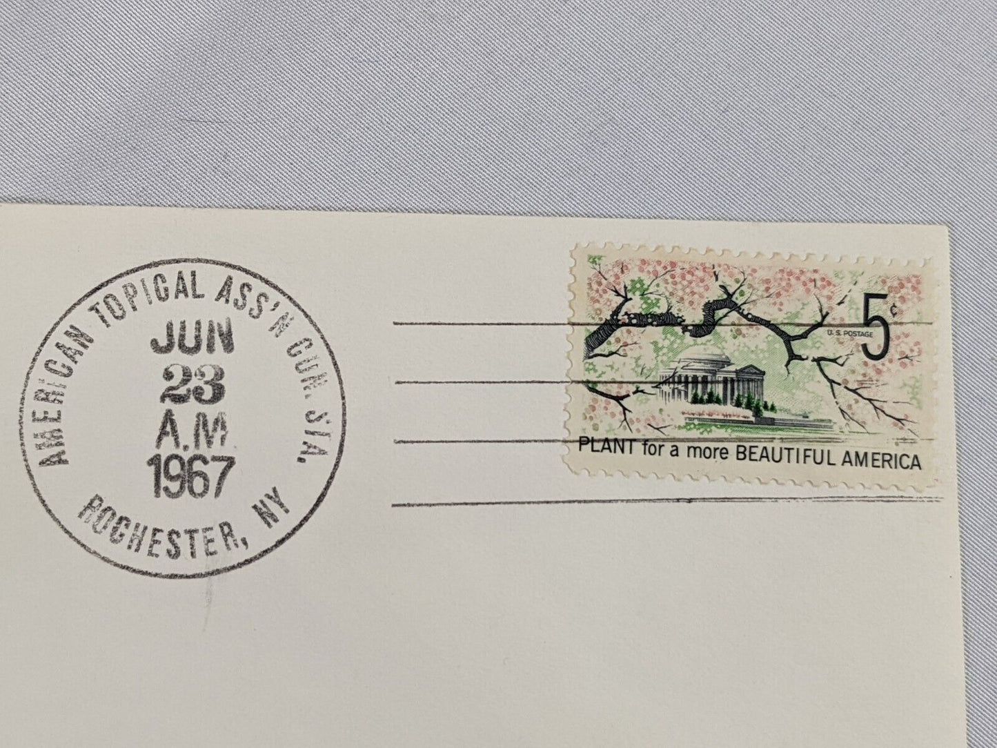 Rochester Philatelic Association Topex 1967 Exhibition Convention Envelope Stamp