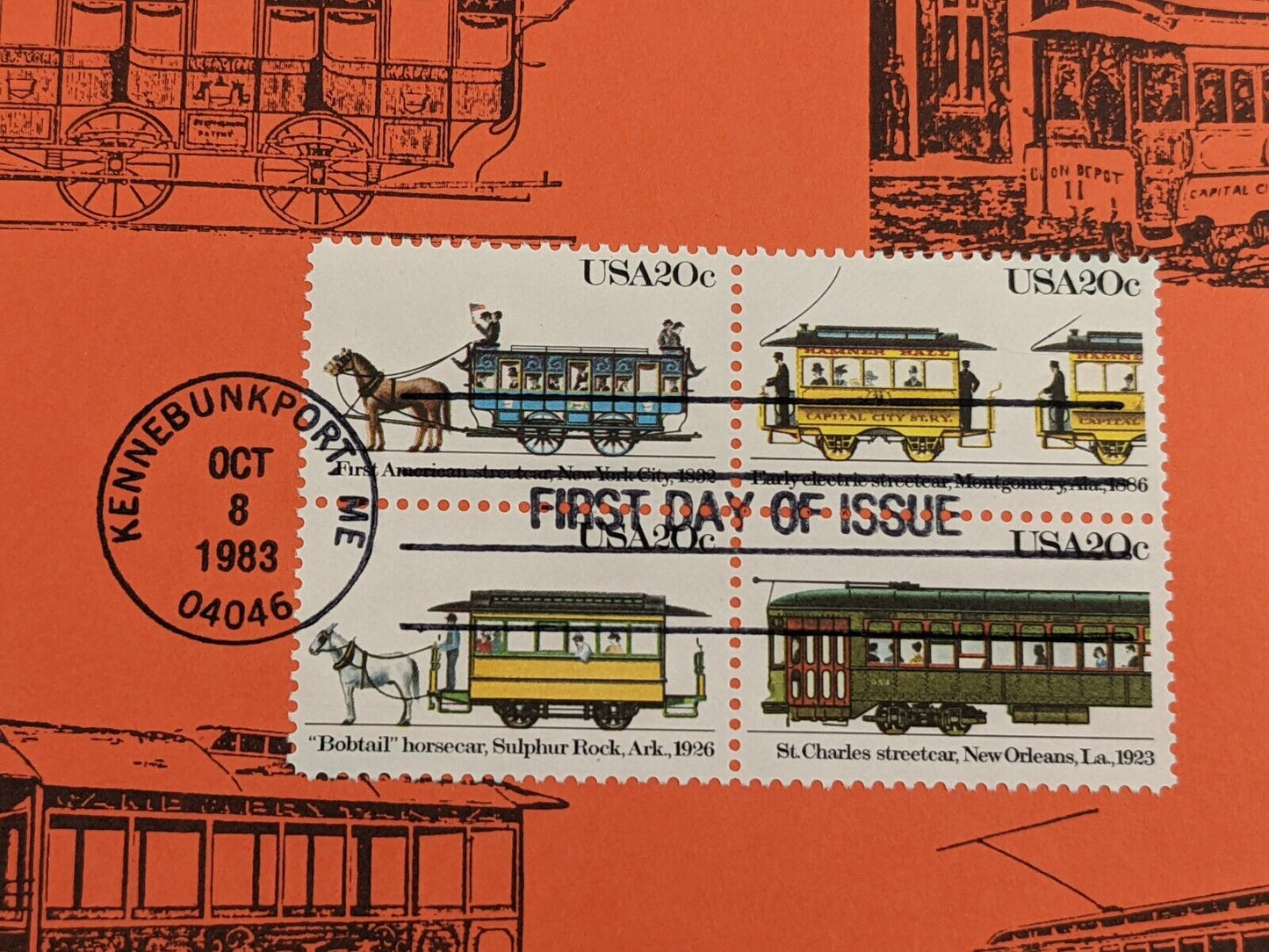 Vintage Trains First Day of Issue Postage Envelope Stamps Collectible