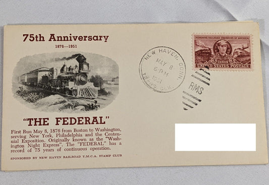 75th Anniversary The Federal Vintage Postal Envelope Stamp Collectible