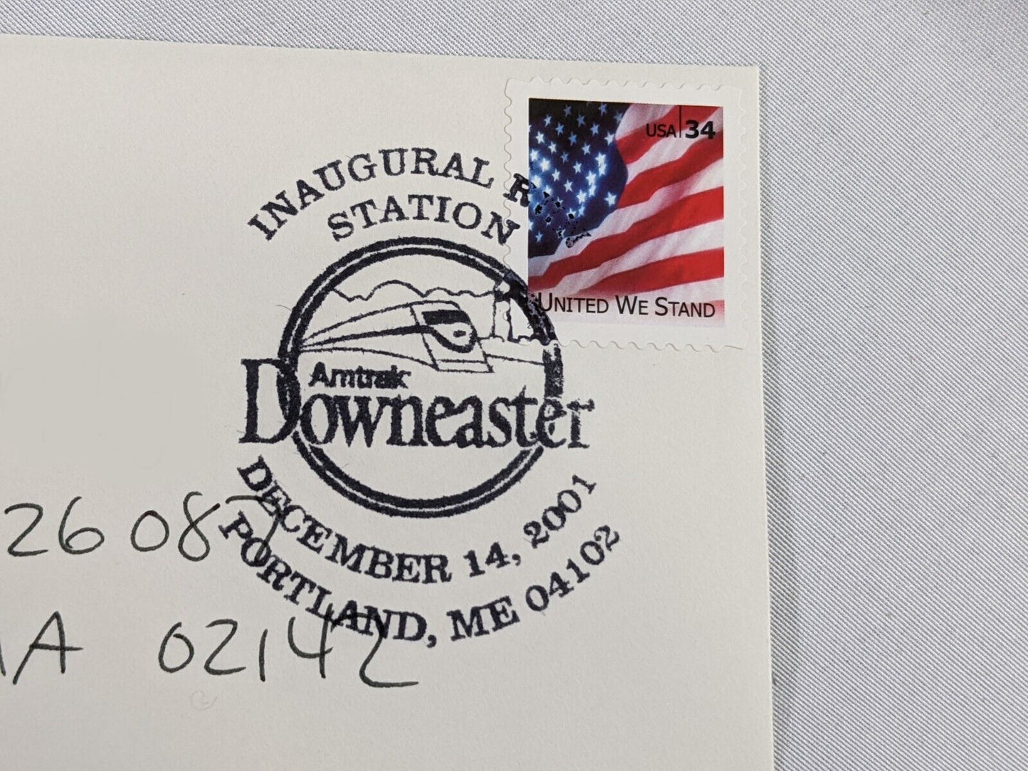 Inaugural Run Amtrak Downeaster NMRA Postage Envelope Stamps Collectible