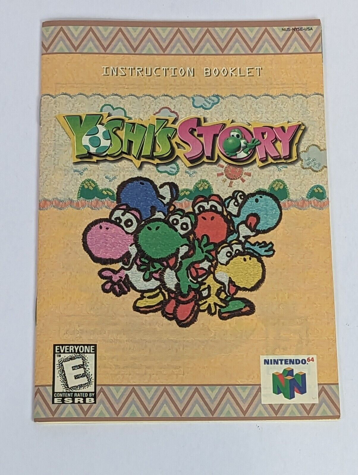 Nintendo 64 Yoshi's Story Game Pak w/ Instruction Manual & Operation Card