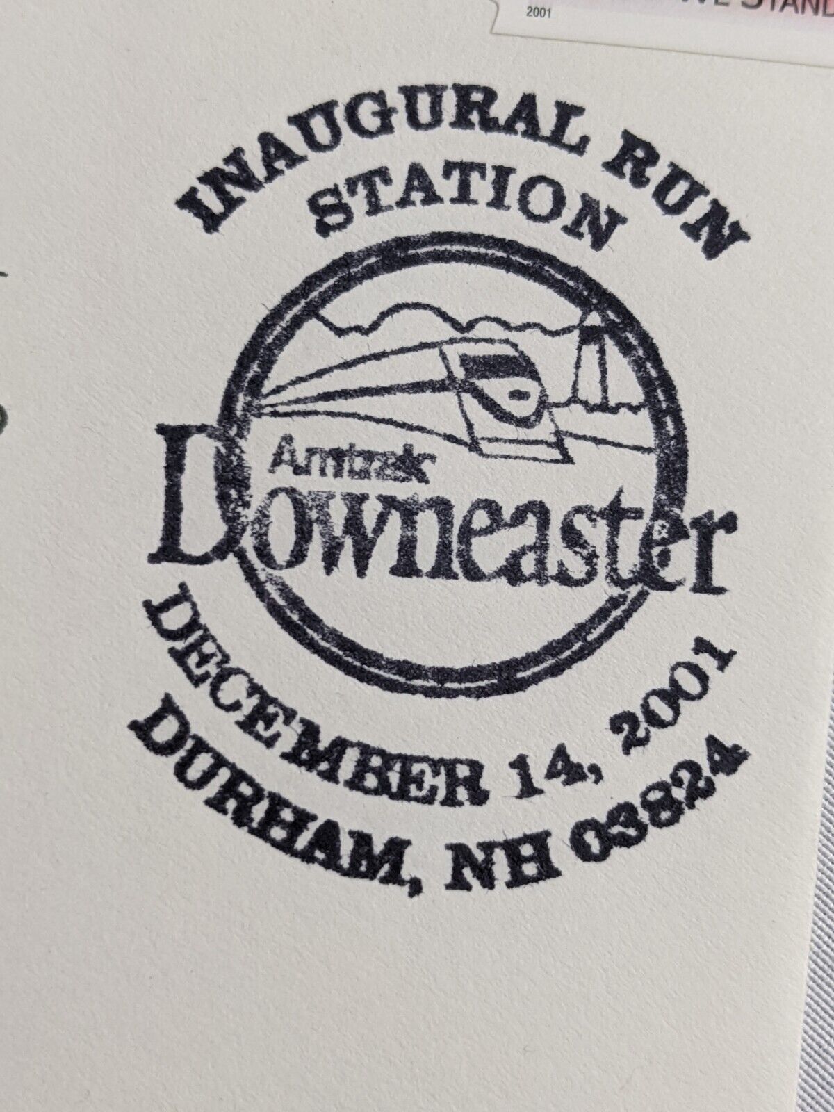 Inaugural Run Station Amtrak Downeaster Postage Envelope Stamps Collectible