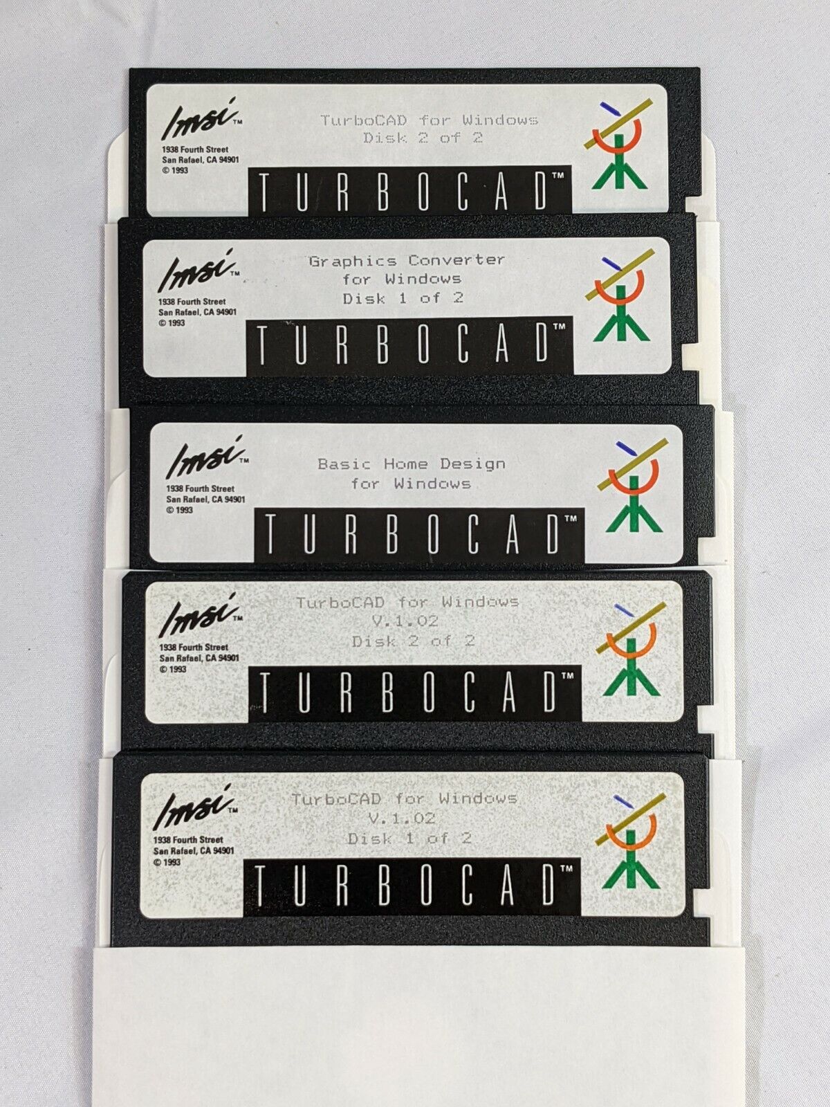 Imsi TurboCad Home Design Symbol Library 5-1/4" Diskettes