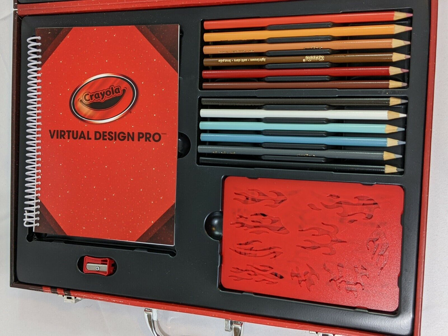 Crayola Colored Pencil and Marker Set with Notebook Sharpener & Storage Case