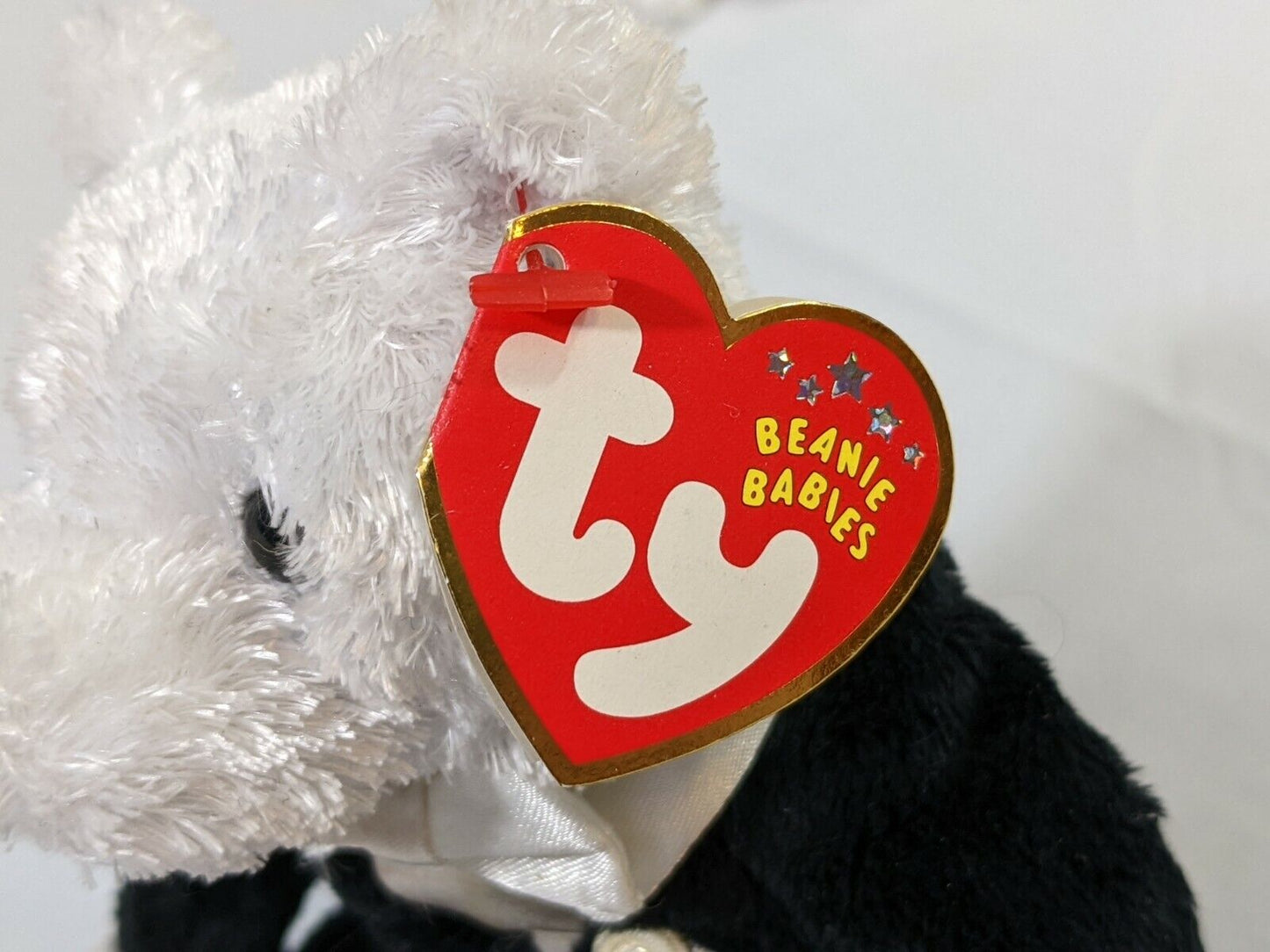 TY Beanie Babies Bride & Groom Teddy Bear Couple Plush Wedding Anniversary Gift