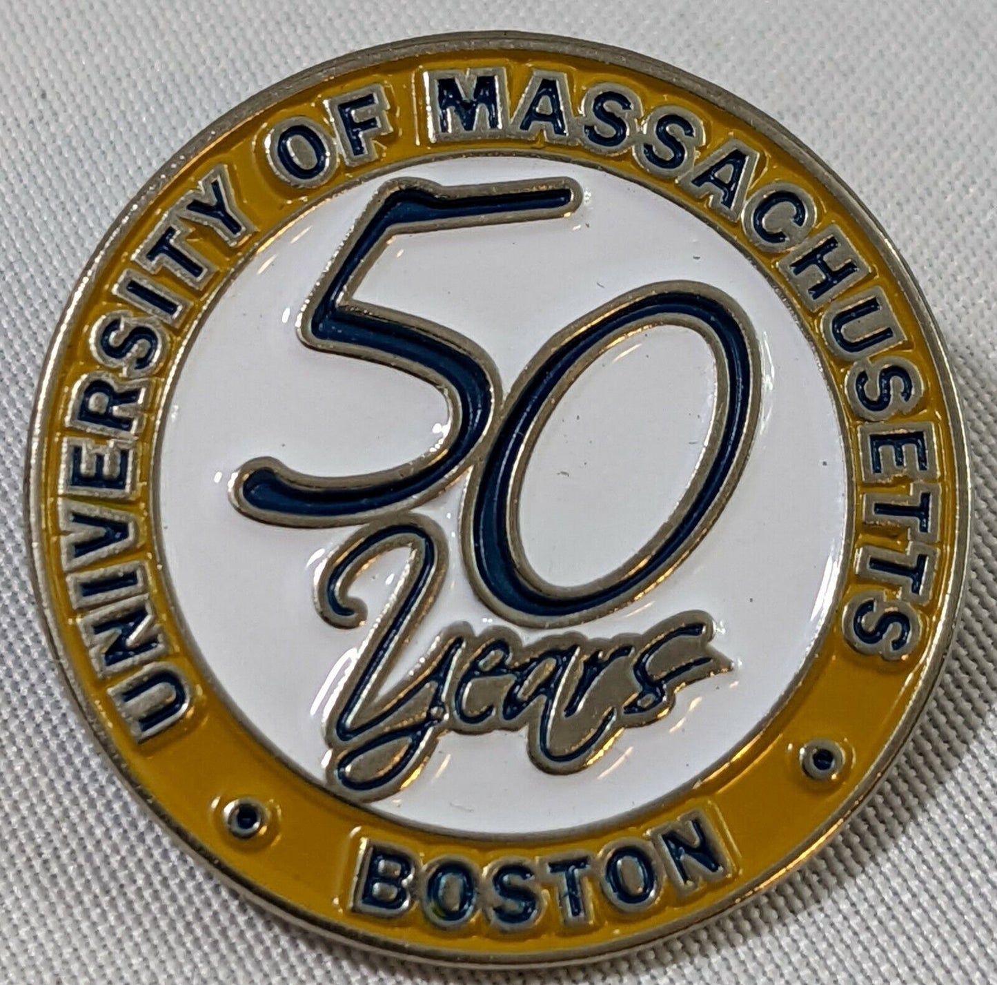 University of Massachusetts Boston 50 Years Collectible Pin