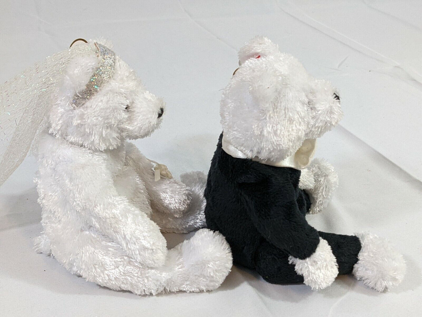 TY Beanie Babies Bride & Groom Teddy Bear Couple Plush Wedding Anniversary Gift