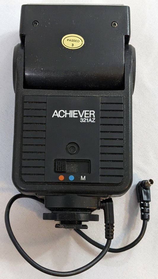 Achiever 321AZ Camera Flash for SLR Cameras Black