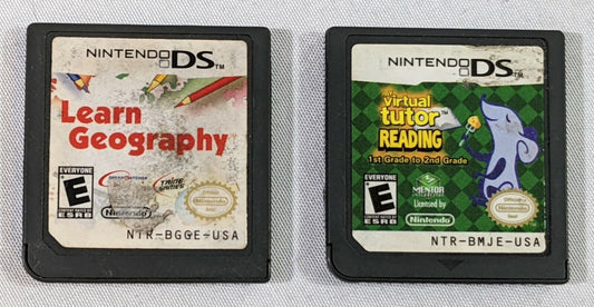 Lot of 2 Nintendo DS NDS Educational Learning Video Game Cartridge Only!