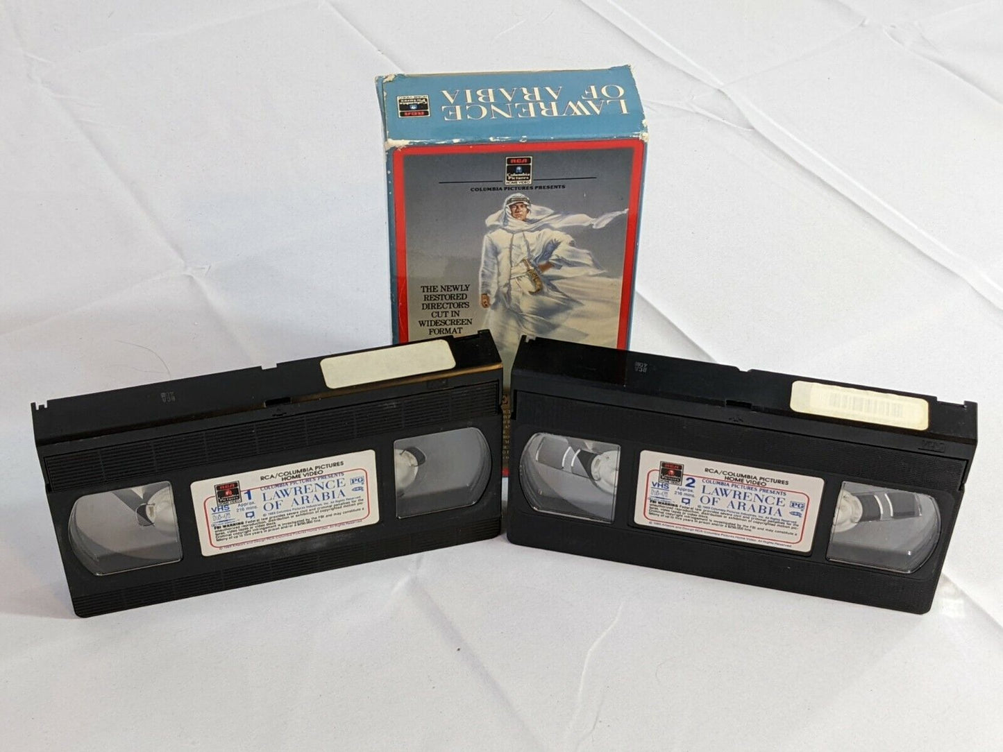 Lawrence of Arabia Peter O'Toole VHS Video Tape Set by Columbia Pictures