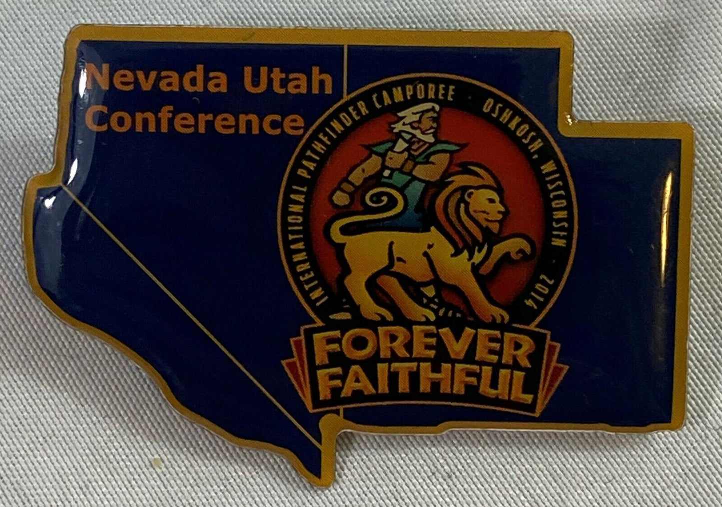 Nevada Utah Conference 2014 Forever Faithful Collectible Lapel Pin Badge