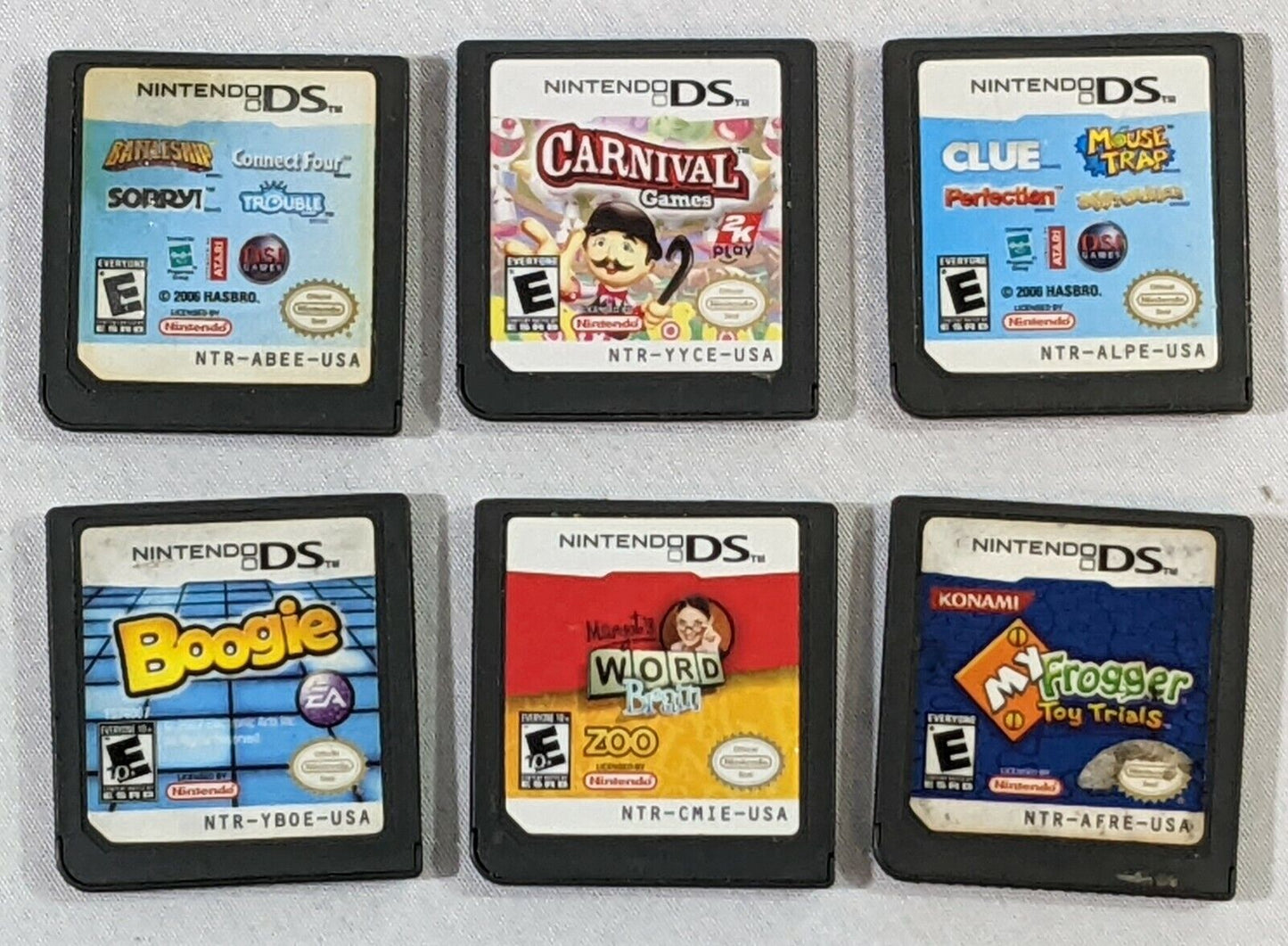 Lot of 6 Nintendo DS NDS Video Game Cartridge Only!