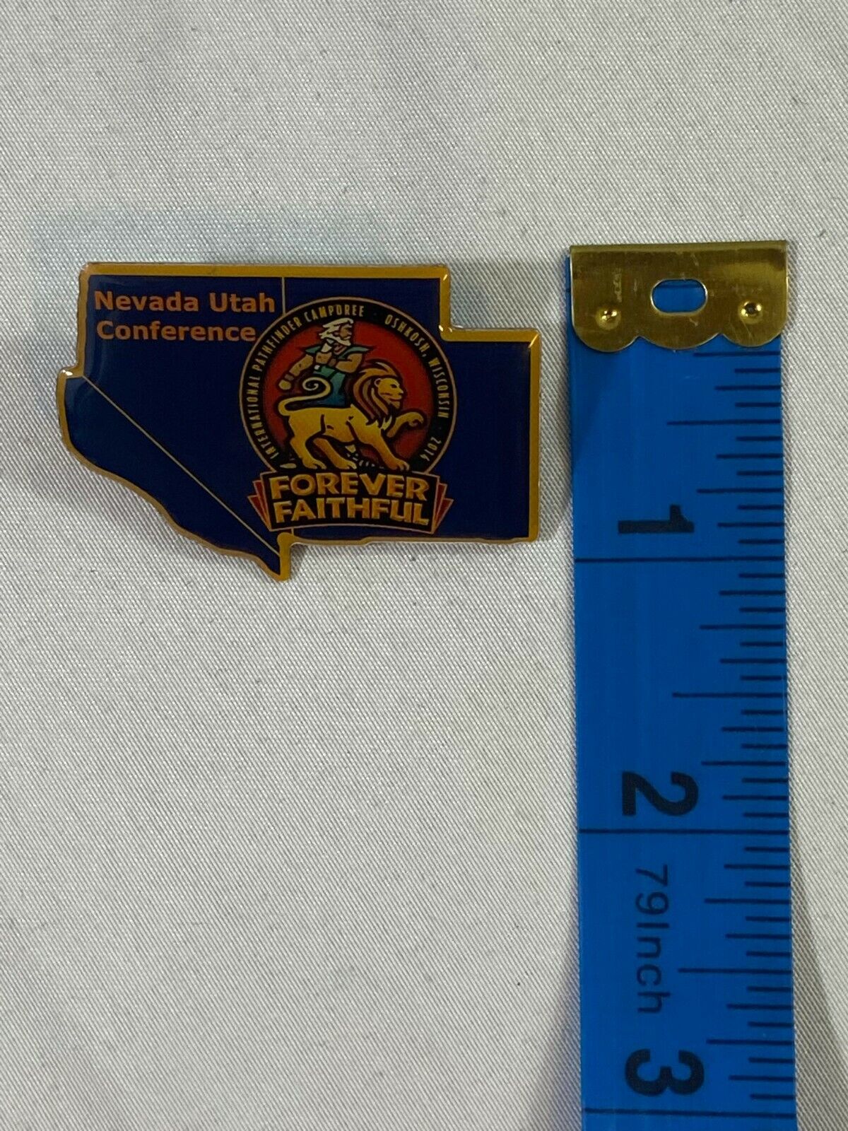 Nevada Utah Conference 2014 Forever Faithful Collectible Lapel Pin Badge