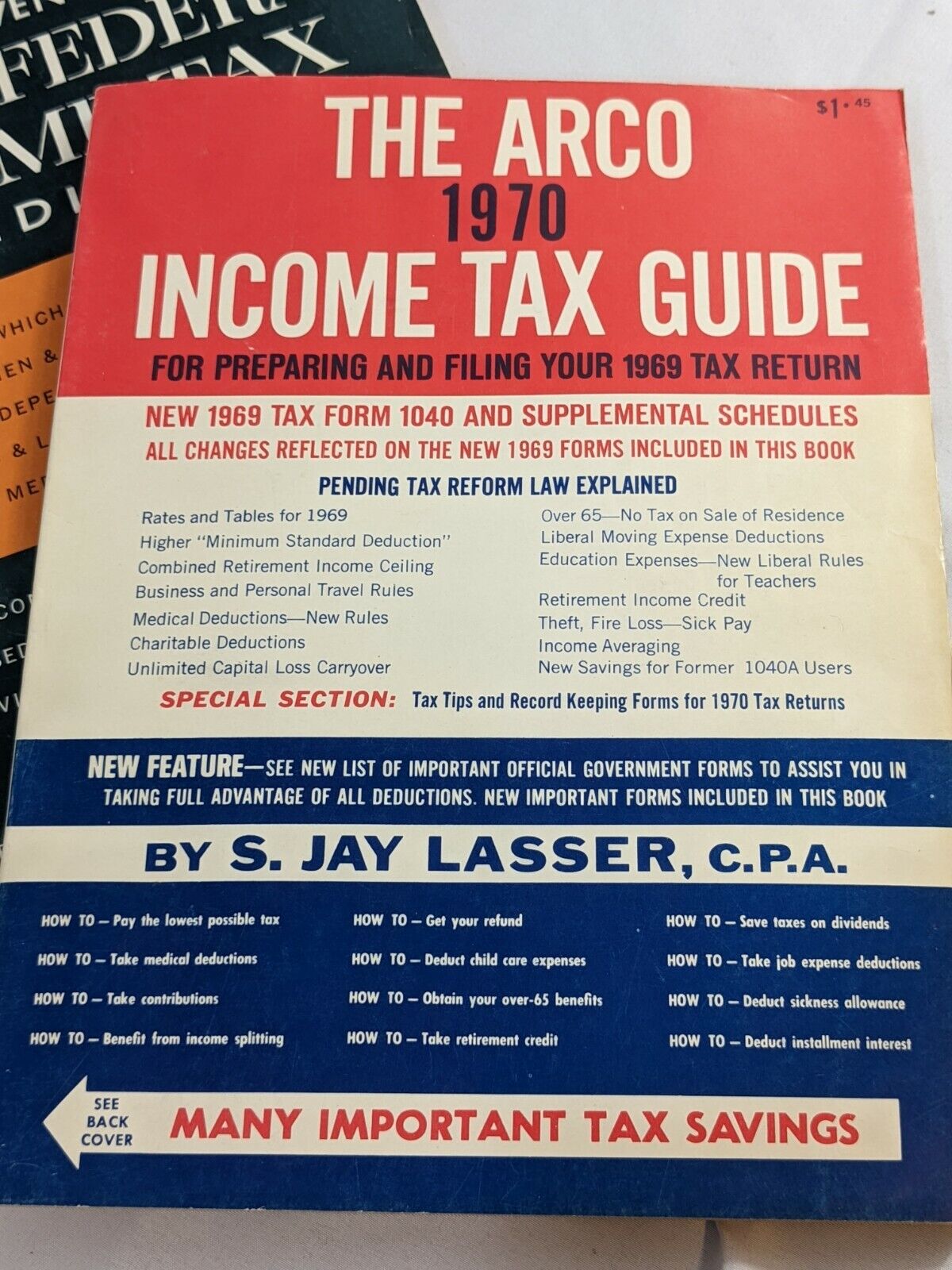 Lot of 2 Income Tax Guide Books