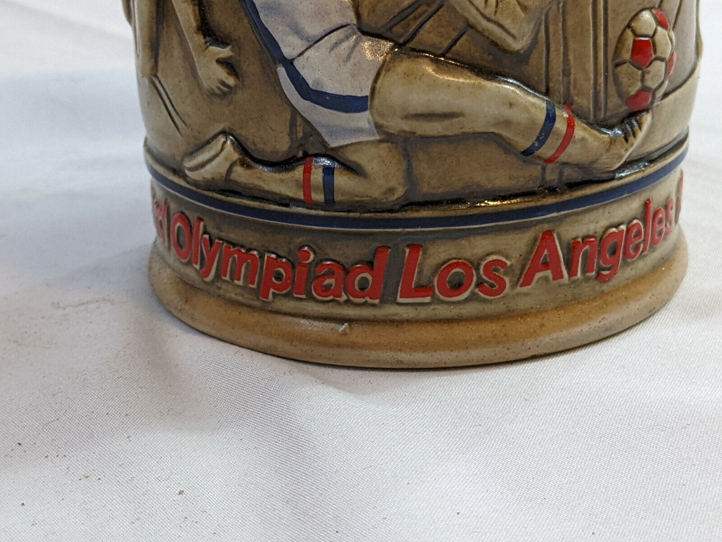 Authentic Budweiser Los Angeles 1984 Olympic Games Beer Stein Mug Collectors