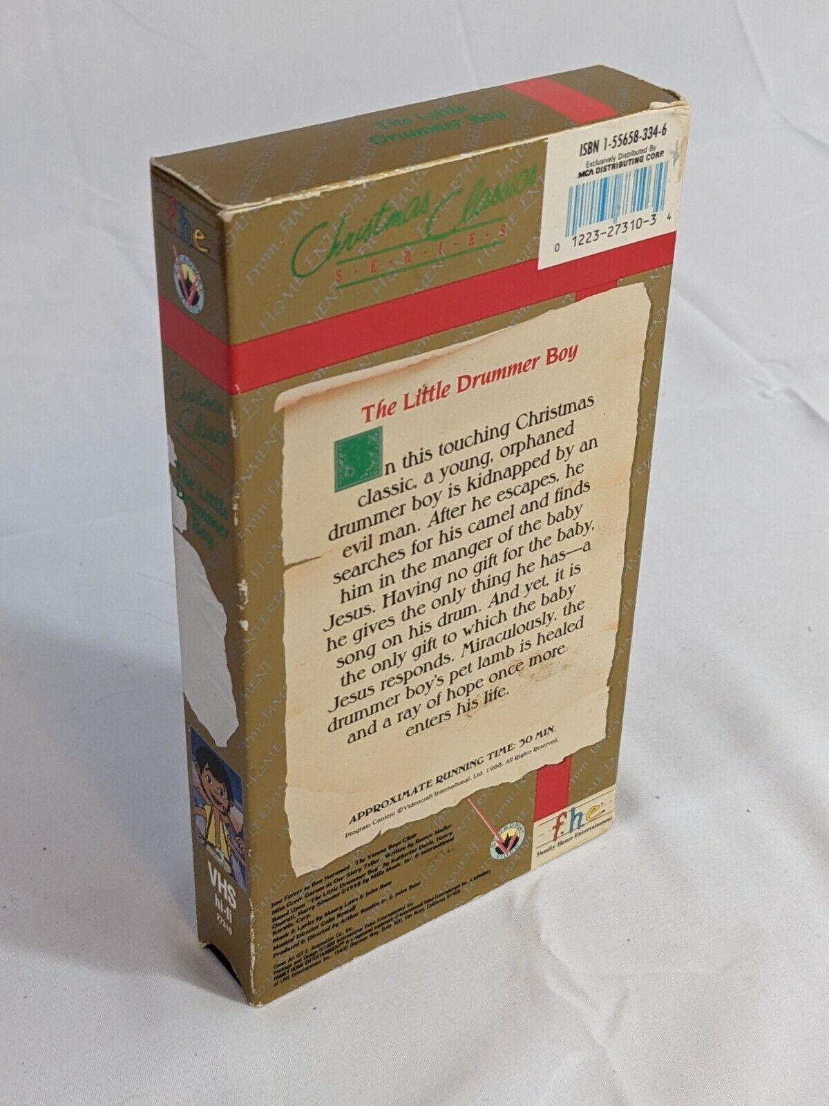 The Little Drummer Boy Christmas Classics Series Vintage VHS Tape Collectible