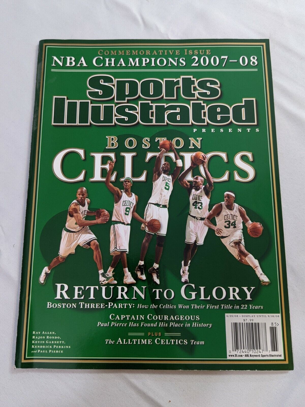 Lot of 3 Sports Magazines Sports Illustrated & Boston Herald Boston Celtics