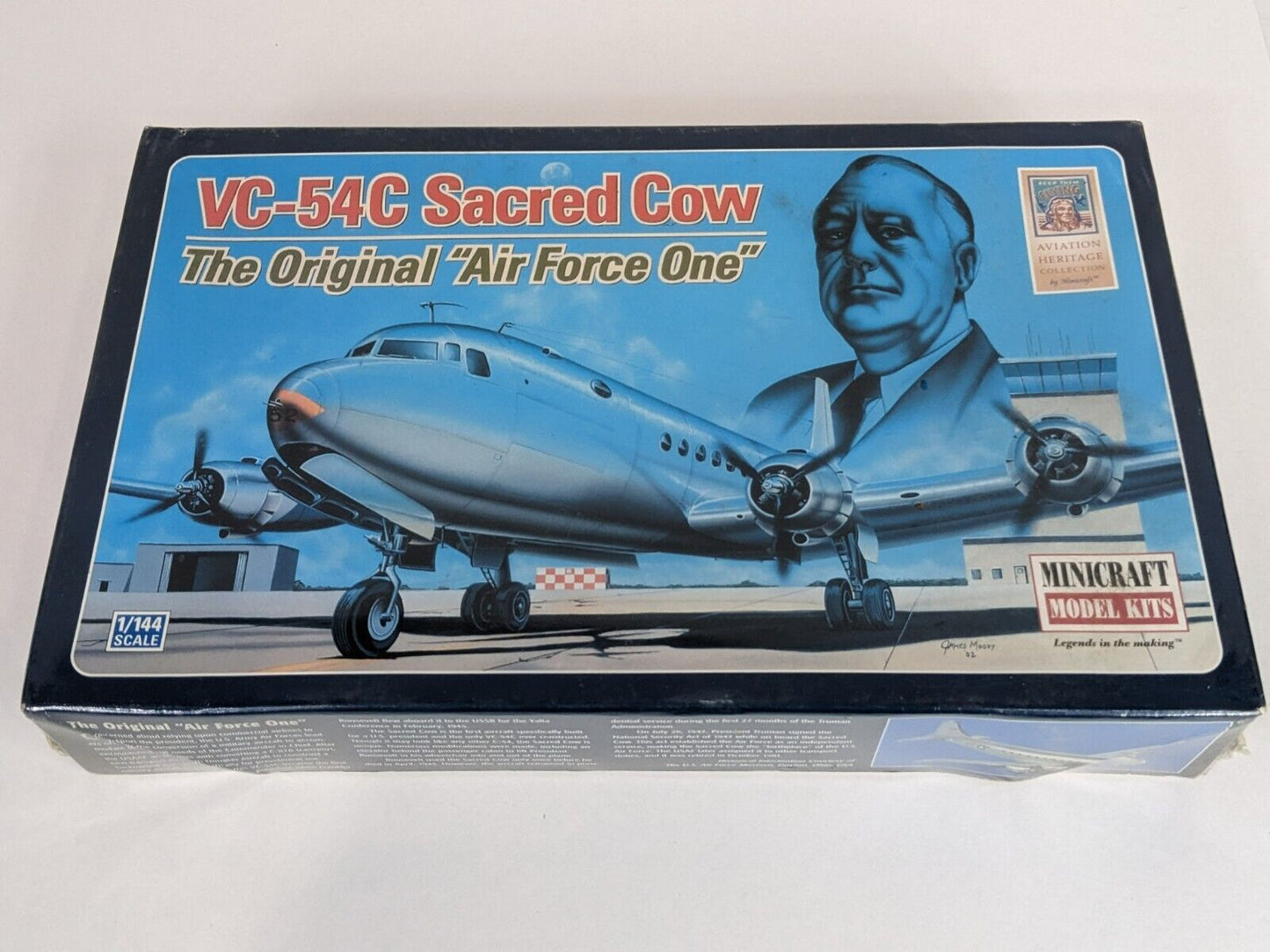 Minicraft Model Kits VC-54C Sacred Cow The Original "Air Force One" 1/44 Scale