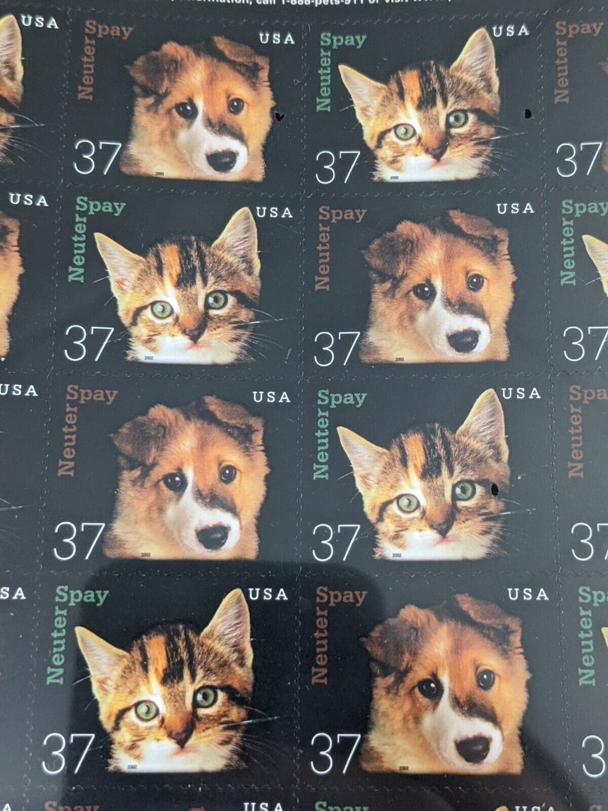 United States Postal Service USPS Postage Stamps Neuter or Spay Self Adhesive