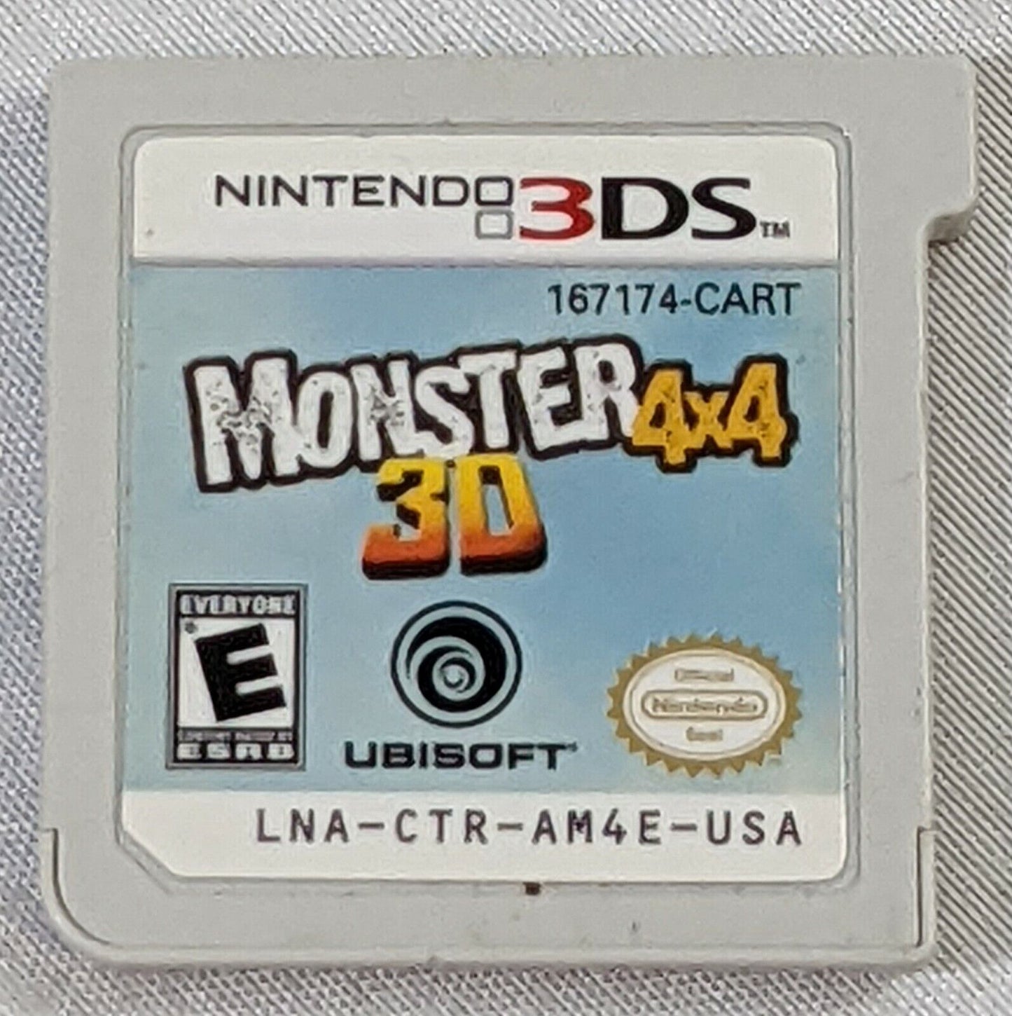 Nintendo 3DS Monster 4x4 3D Ubisoft Video Game Cartridge Only