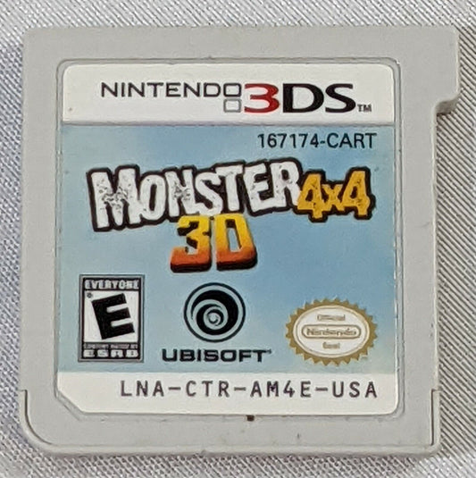 Nintendo 3DS Monster 4x4 3D Ubisoft Video Game Cartridge Only