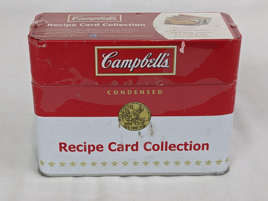 Campbell's Recipe Card Collection with Attractive Tin Storage Box