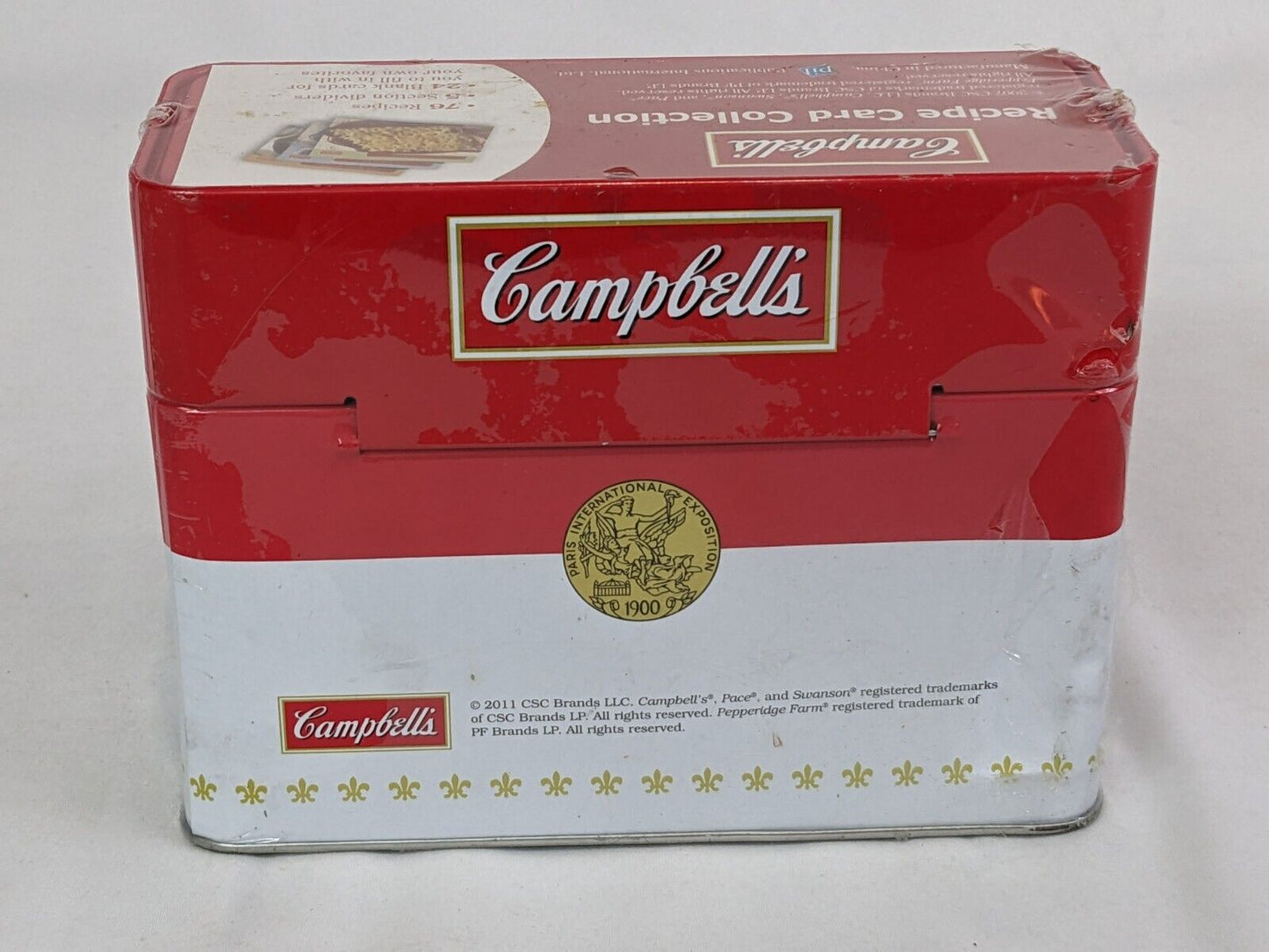 Campbell's Recipe Card Collection with Attractive Tin Storage Box