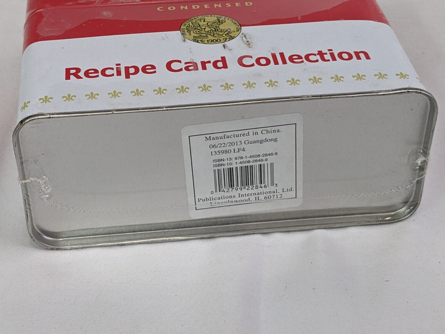 Campbell's Recipe Card Collection with Attractive Tin Storage Box