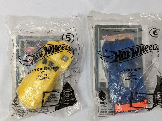 Lot of 2 McDonalds Happy Meal Toy Hot Wheels Car #5 & #6 Collectible Car