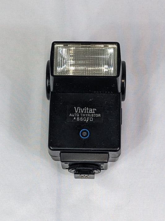 Vivitar Auto Thyristo 550FD Camera Flash Adapter Black