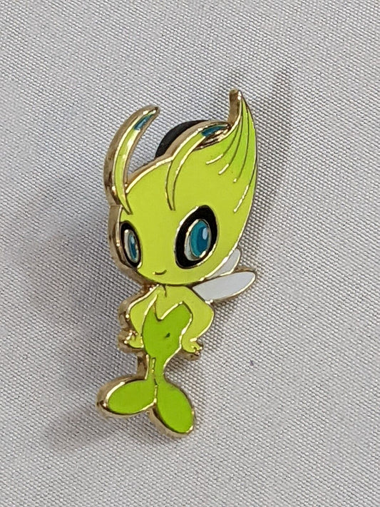 Official Pokemon Collectible Pin Celebi Lapel Badge Mythical Psychic Grass Type