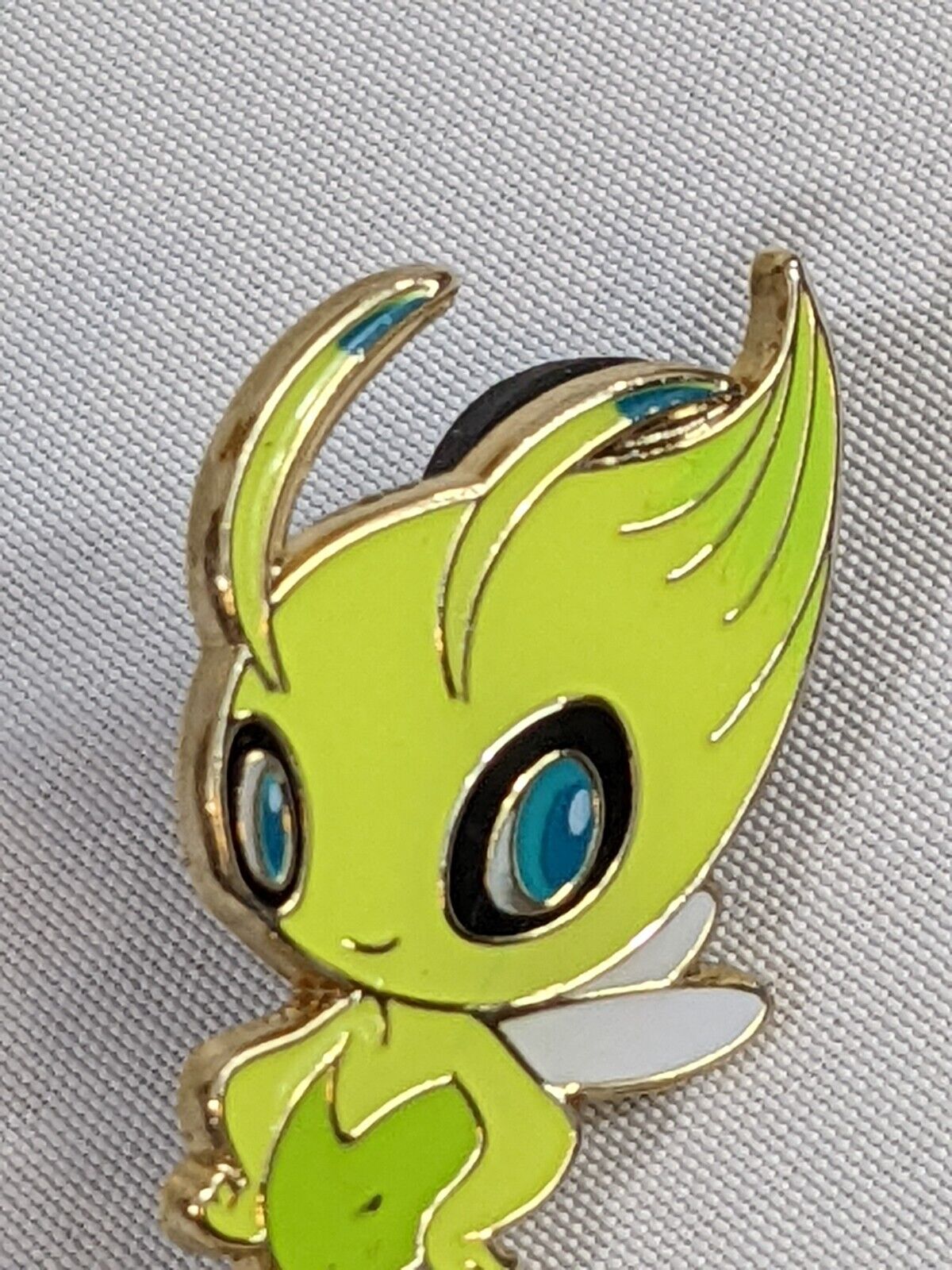 Official Pokemon Collectible Pin Celebi Lapel Badge Mythical Psychic Grass Type