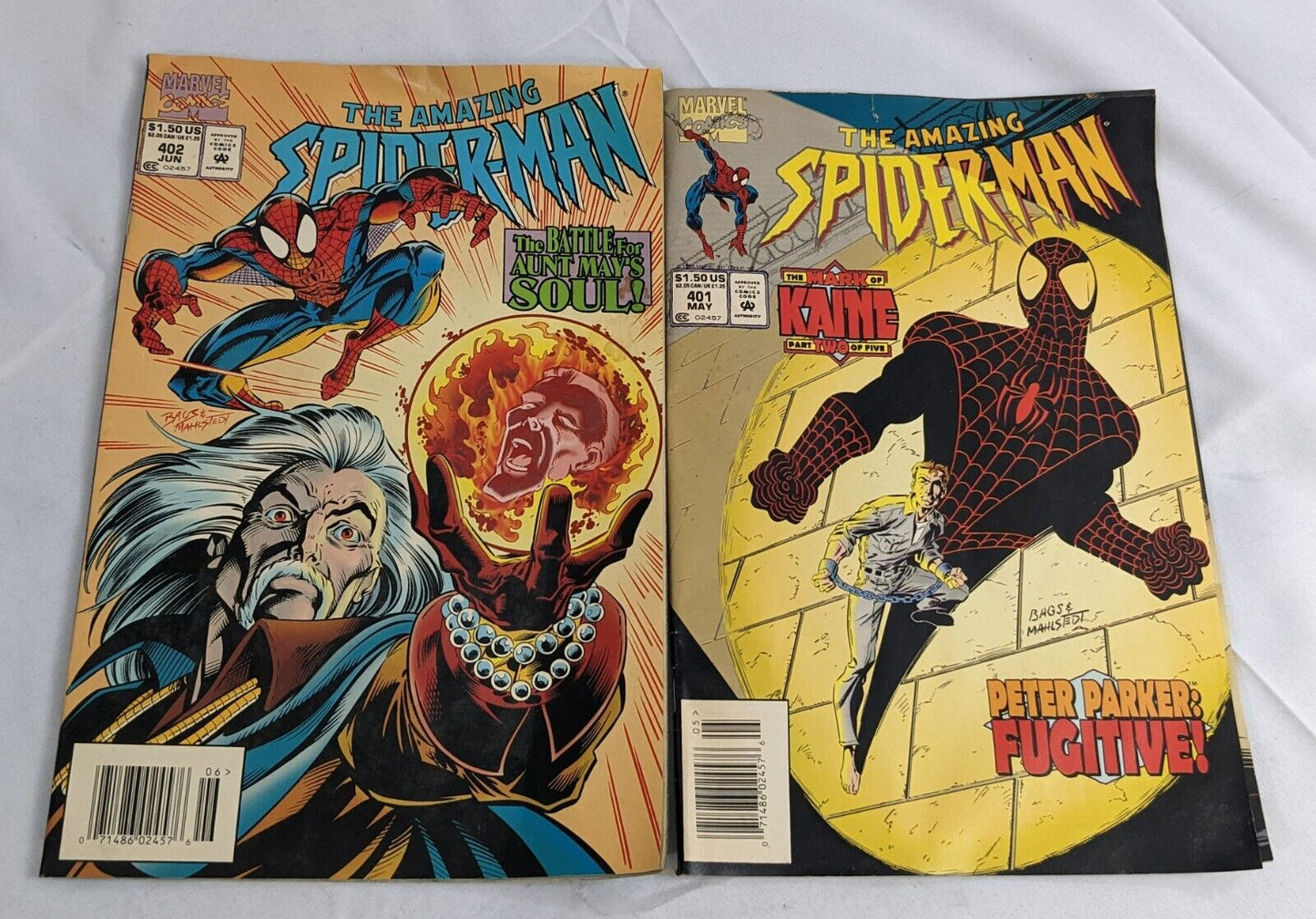 Lot of 2 Vintage 1995 The Amazing Spiderman Comics by Marvel Comics