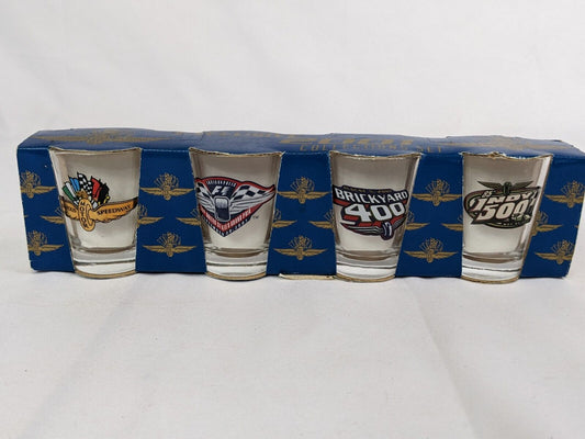 Indianapolis Motor Speedway Exclusive 2001 Collections Set Shot Glass Set of 4