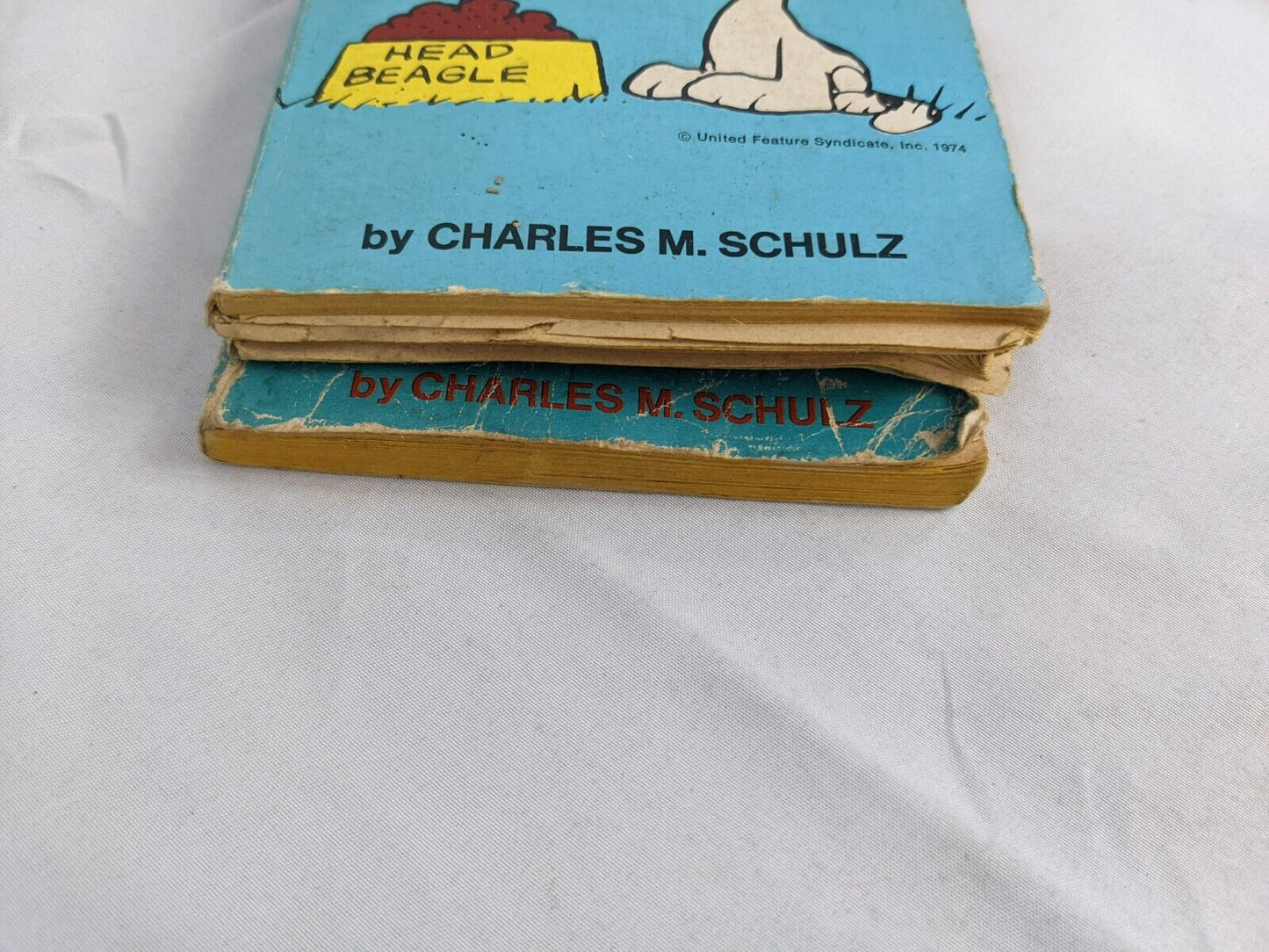 Lot of 2 Fawcett Crest Charles Schulz Peanuts Charlie Brown Snoopy Books Vintage