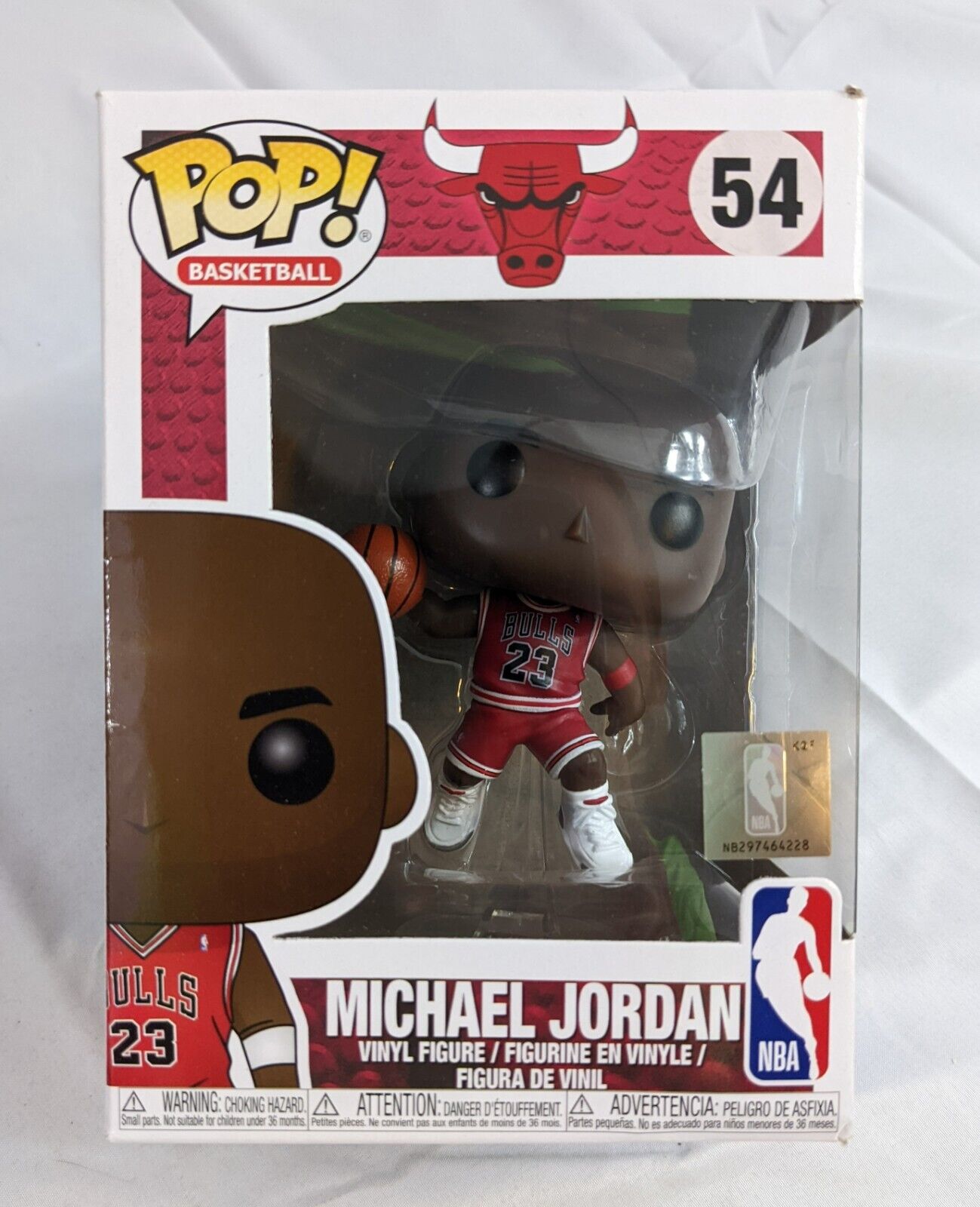 Funko Pop Basketball #54 Michael Jordan Chicago Bulls Bobble Head Vinyl Figure