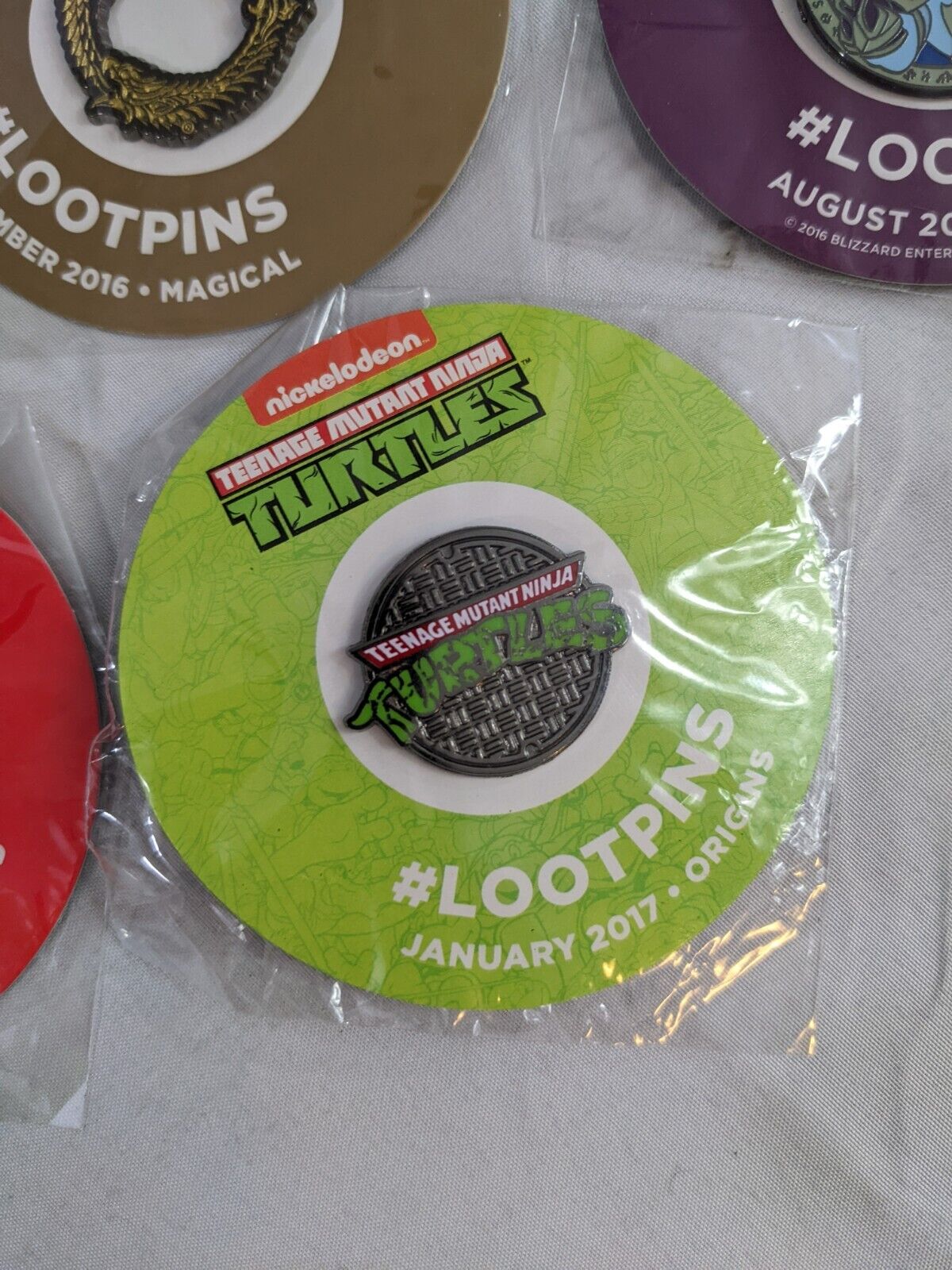 LOOTPINS Loot Pins Various Collectibles Set 2016-2017 LootCrate Lot of 7