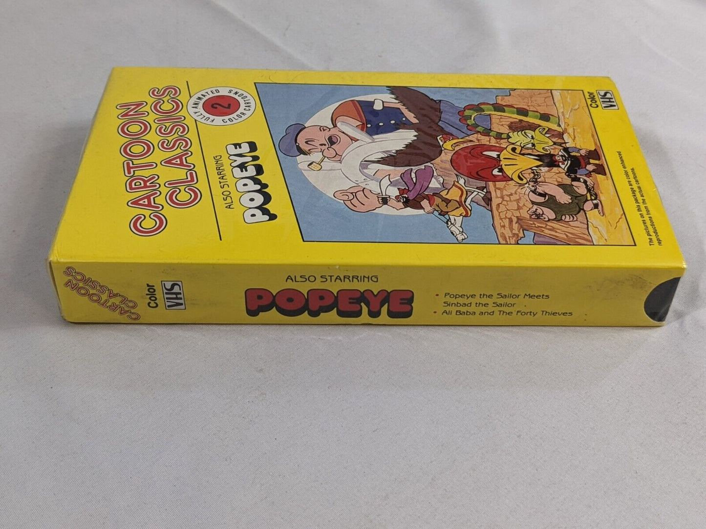 Cartoon Classics Fully Animated Color Popeye VHS High Quality Cassette Sealed