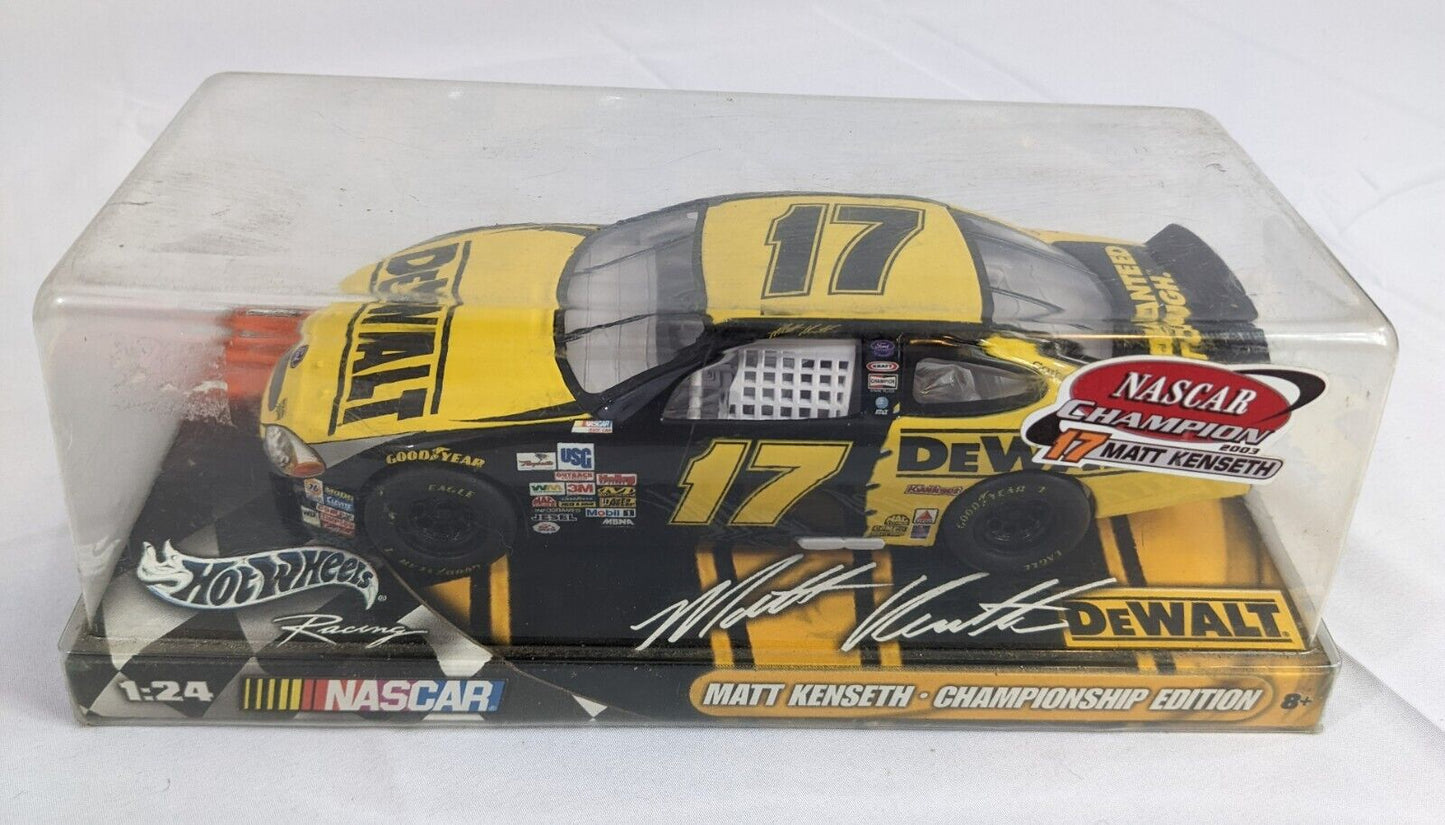 Hot Wheels Racing Nascar Matt Kenseth DeWalt Championship Edition 1:24 Scale