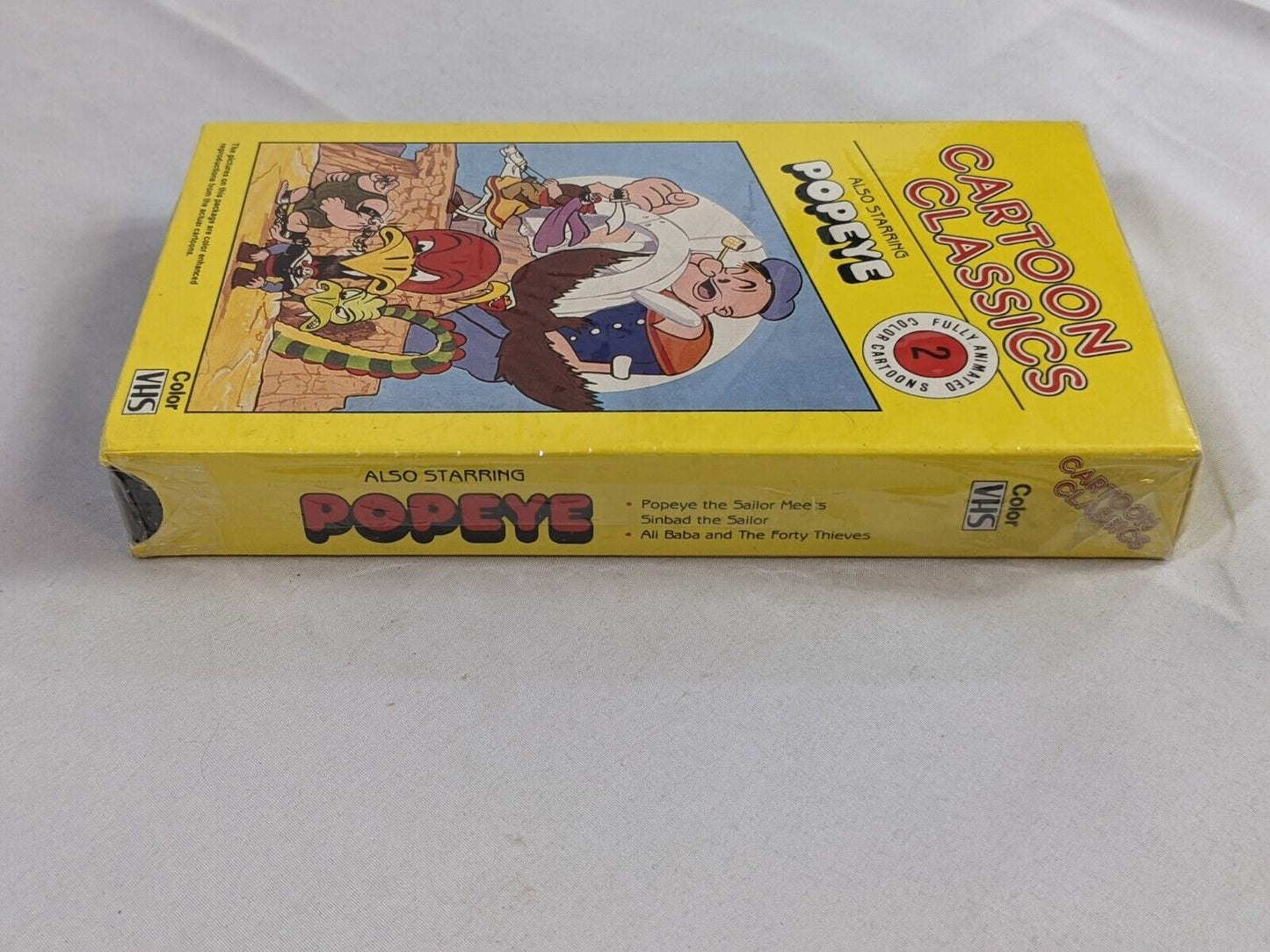 Cartoon Classics Fully Animated Color Popeye VHS High Quality Cassette Sealed