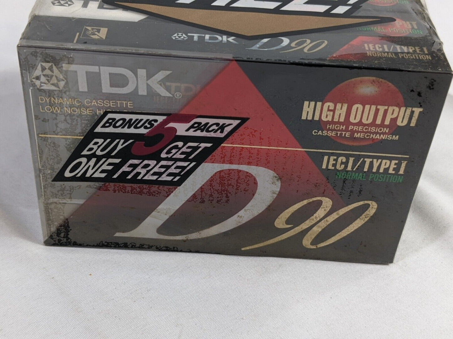 TDK D90 High Output Low Noise IECI/Type I Dynamic Cassette Tape Sealed