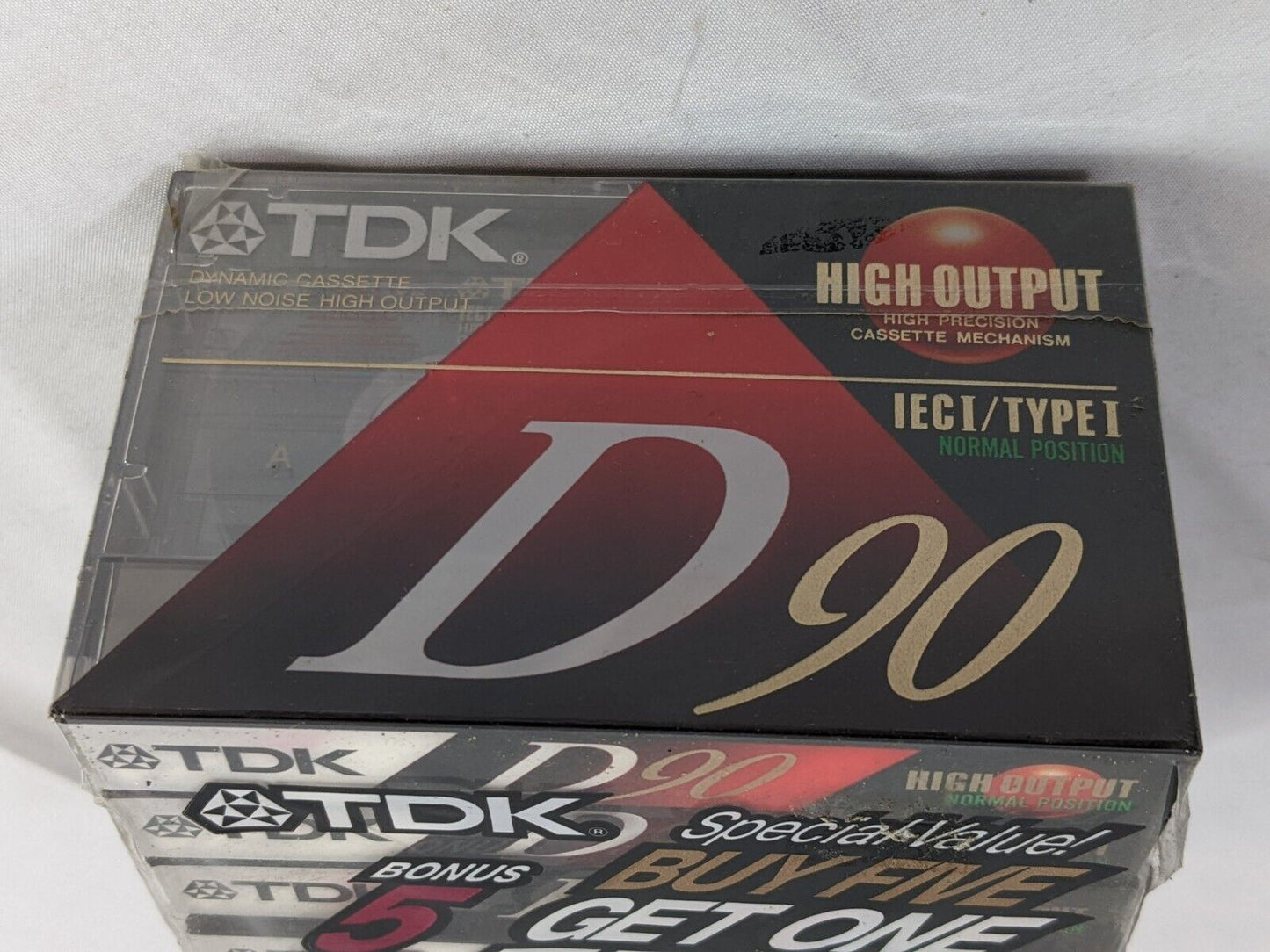 TDK D90 High Output Low Noise IECI/Type I Dynamic Cassette Tape Sealed