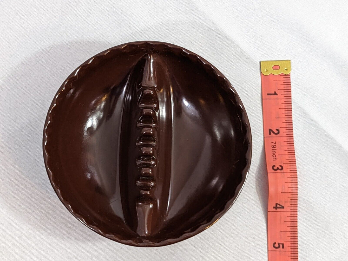 Vintage Willert Home Products Brown Melamine Ashtray Plastic Round