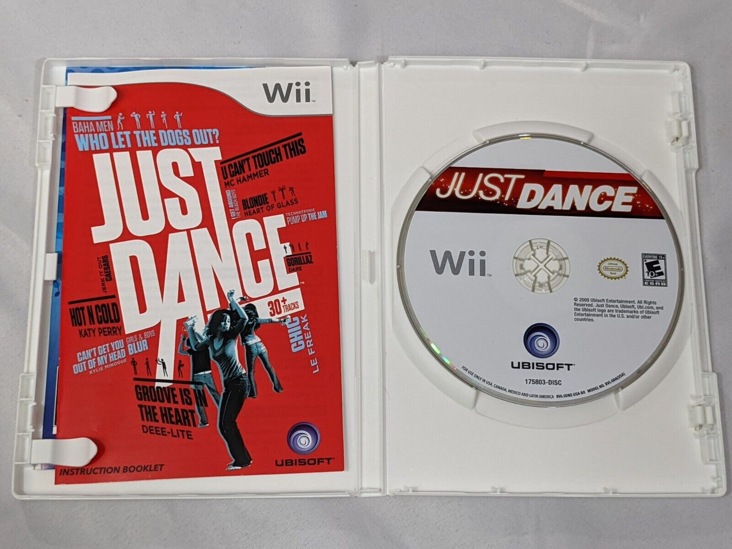 Nintendo Wii Just Dance by Ubisoft with Instruction Booklet 30+ Tracks