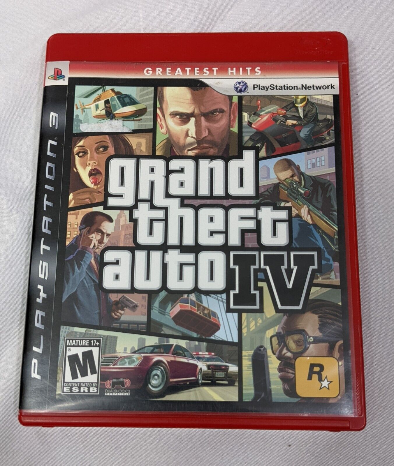 Playstation 3 Grand Theft Auto IV PS3 GTAIV Greatest Hits Game Disc w Guide Book