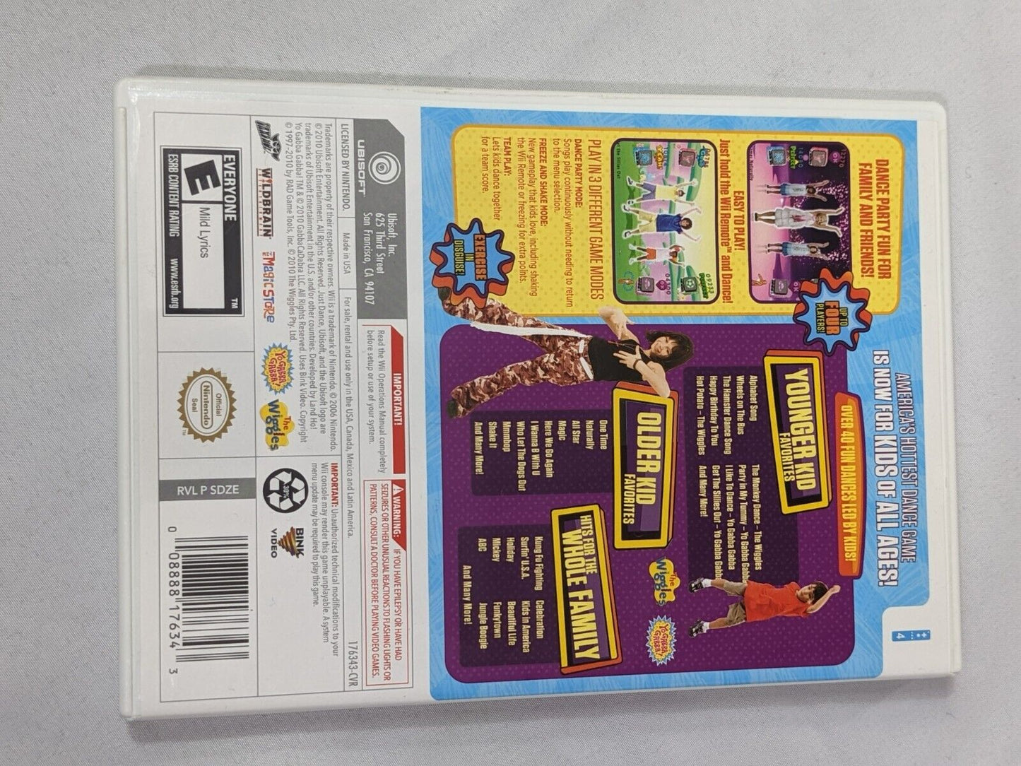 Nintendo Wii Just Dance Kids by Ubisoft with Instruction Booklet