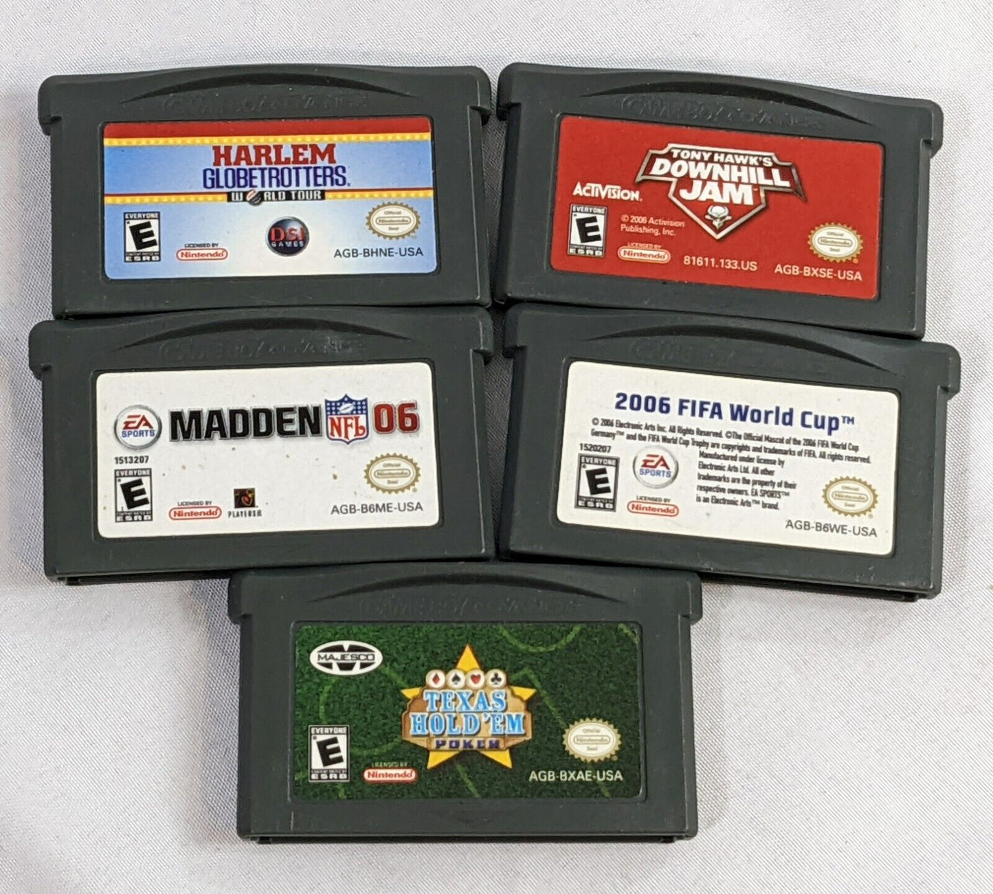 Lot of 5 Nintendo Gameboy Advance Sports Games Cartridge Only English Version!