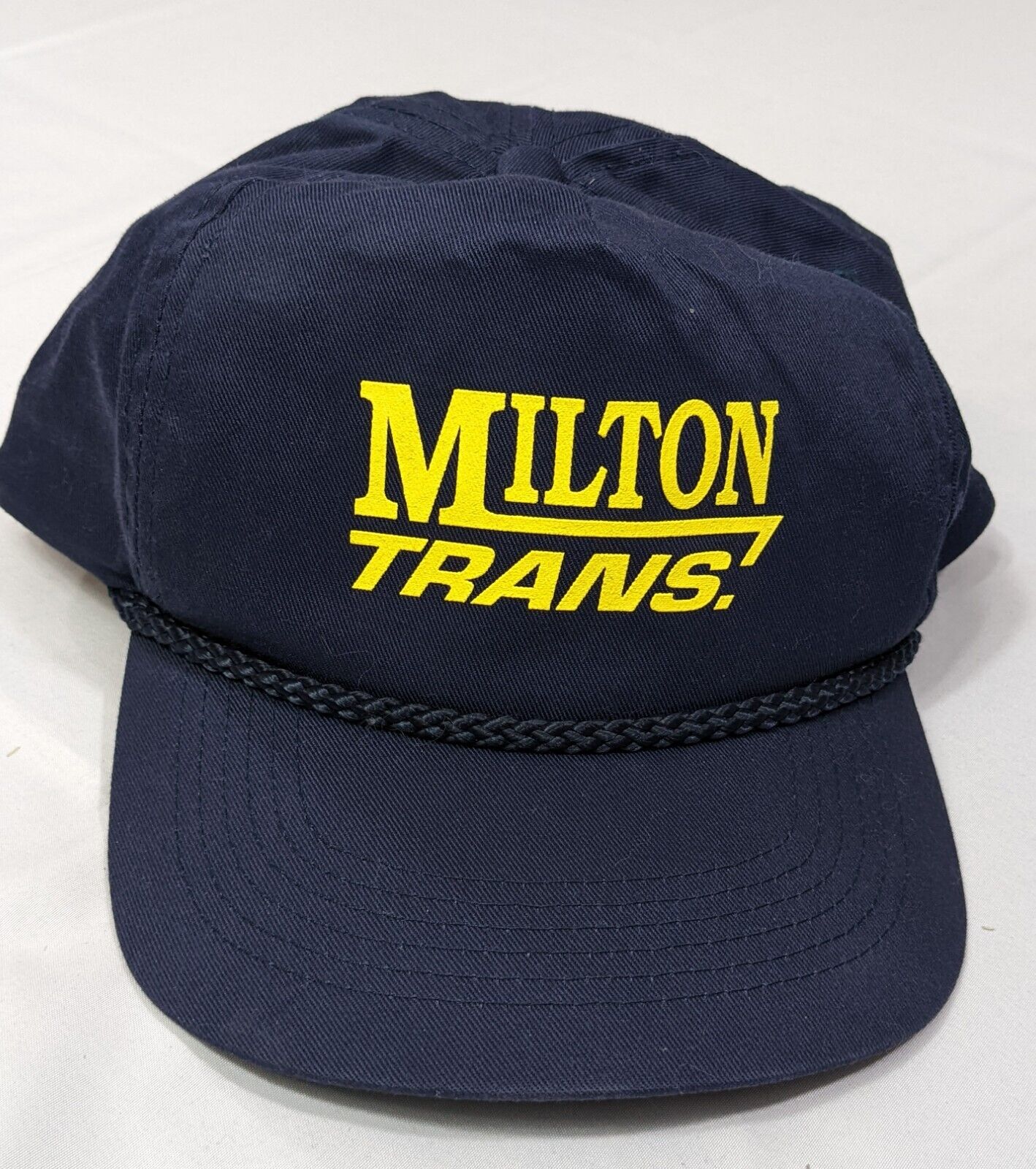 Milton Transportation Snapback Cap Four Seasons 100% Cotton Dark Blue One Size