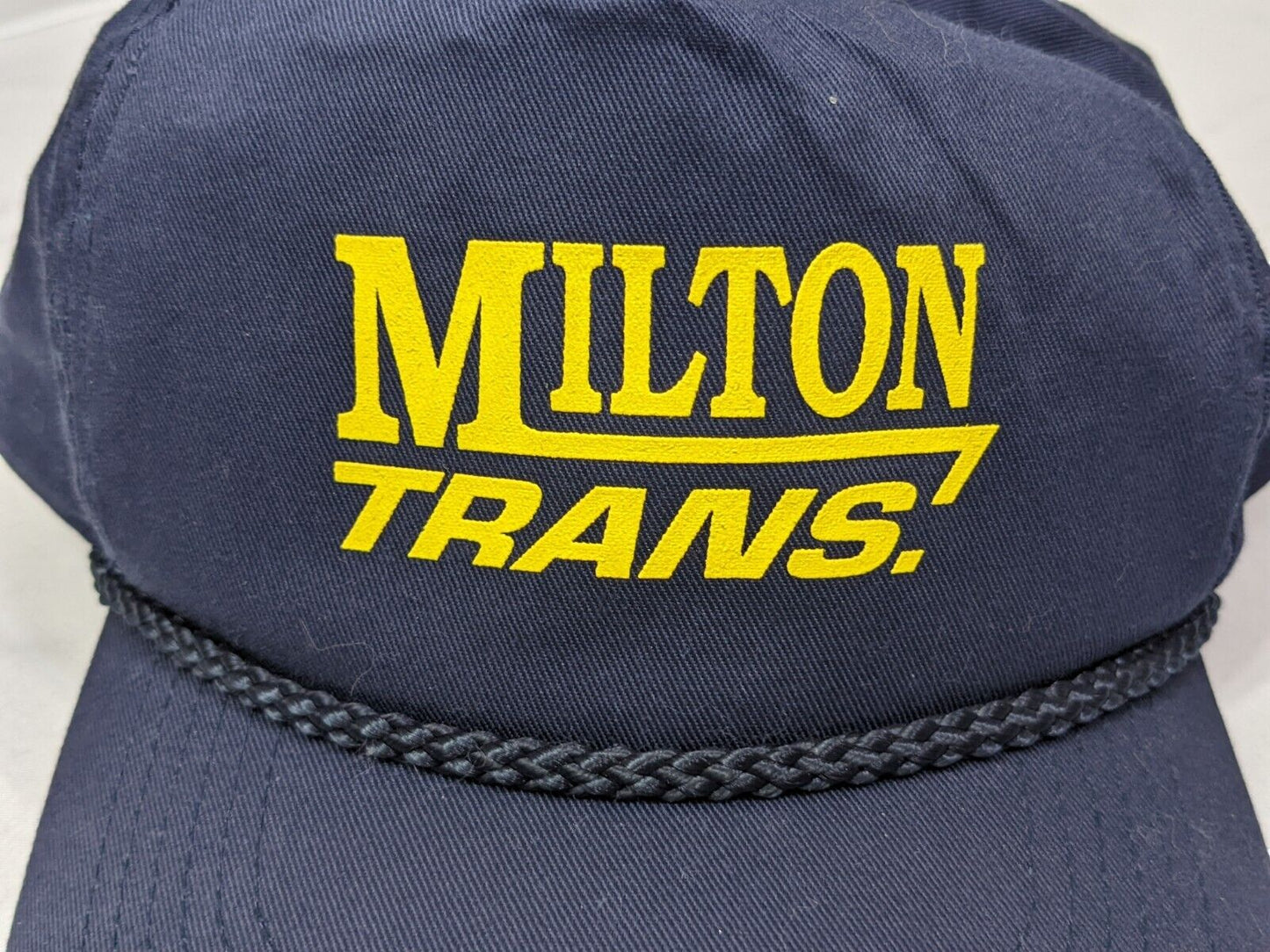 Milton Transportation Snapback Cap Four Seasons 100% Cotton Dark Blue One Size