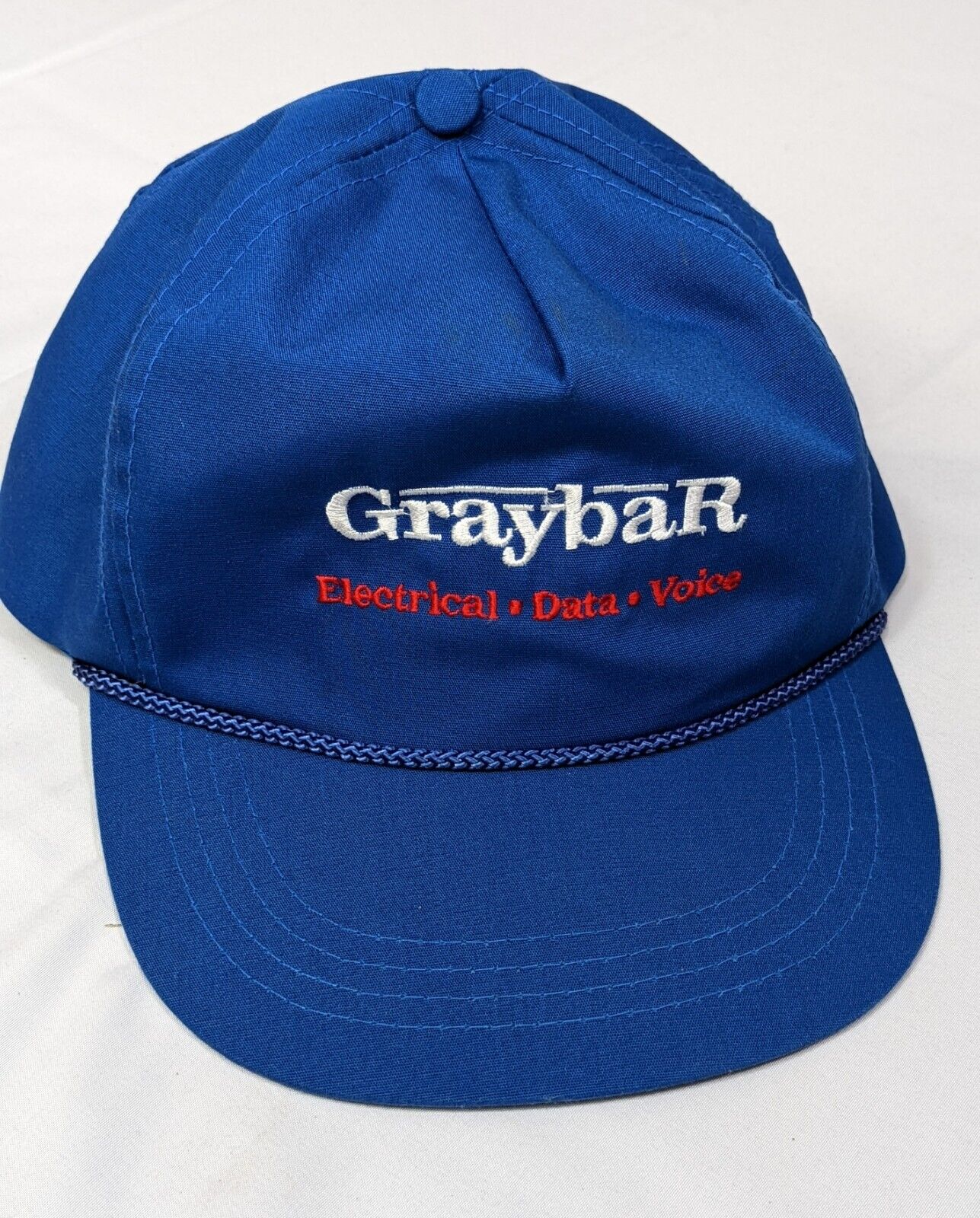 Graybar Electric Snapback Cap 35% Cotton 65% Polyester One Size Fits All Blue